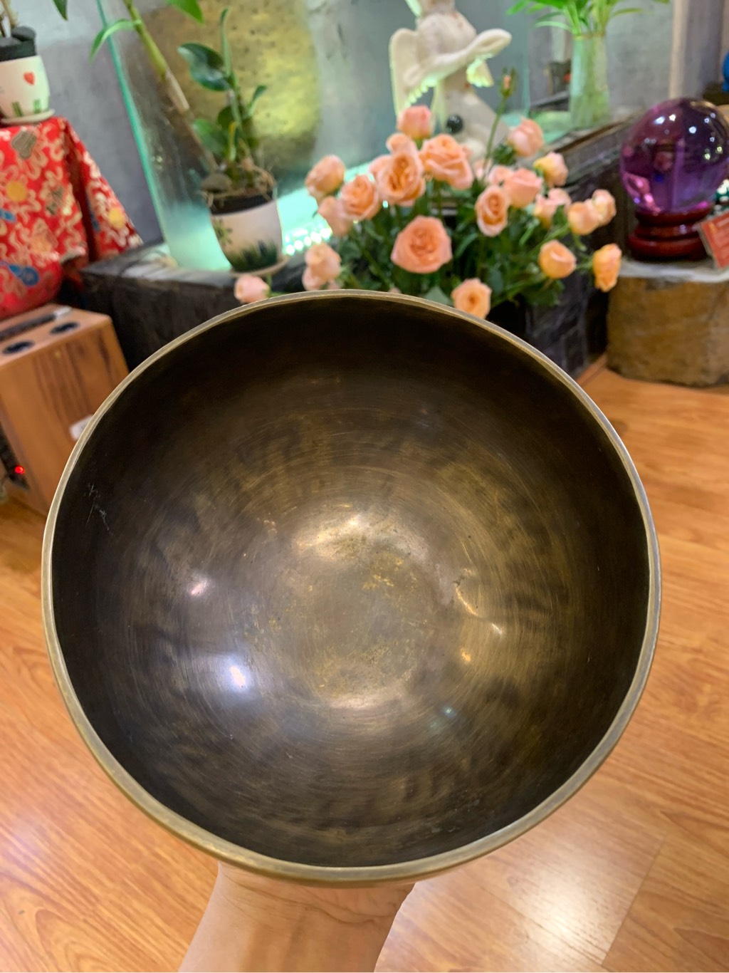 CHUÔNG XOAY THỦ CÔNG KHẮC THẦN CHÚ 16cm/720g