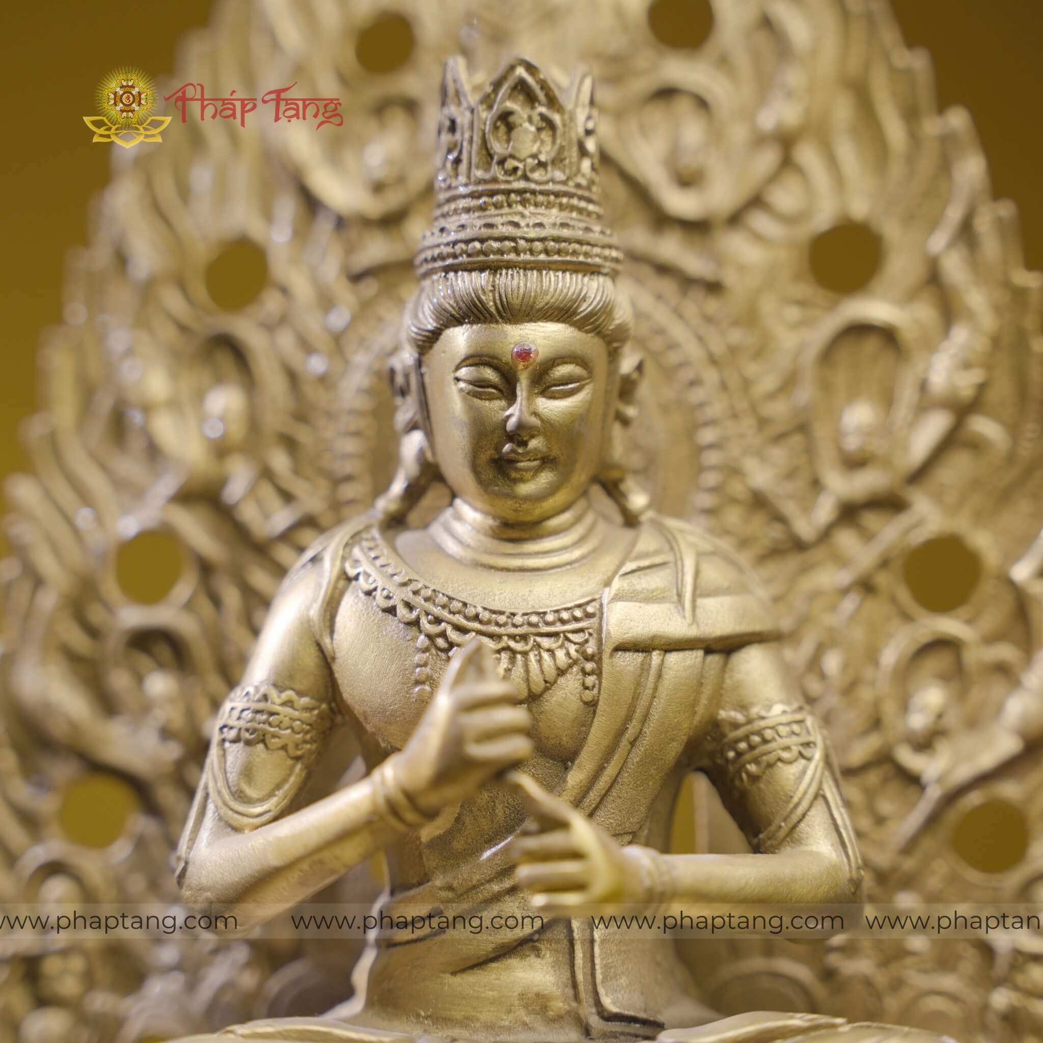 ĐỨC PHẬT TỲ LÔ GIÁ NA ĐỒNG ĐL 40CM