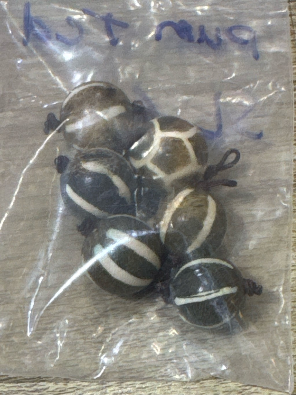 DZI PUMTEK TRÒN 1CM BURMA