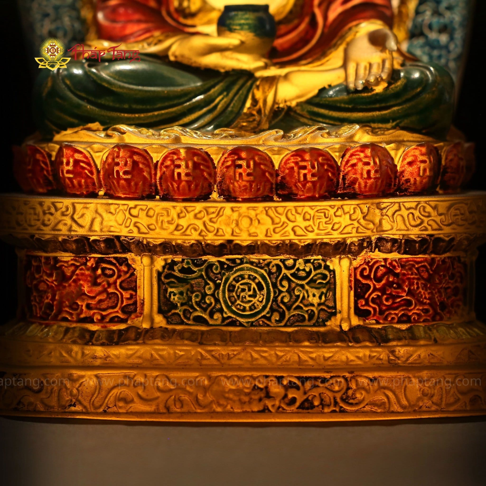 ĐỨC PHẬT A DI ĐÀ LƯU LY XƯA 20CM