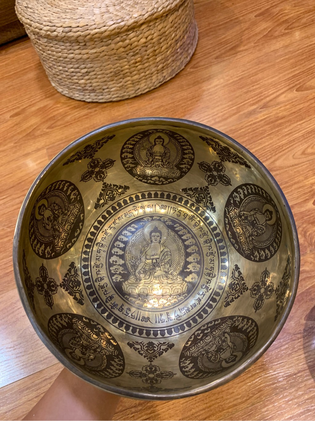 CHUÔNG XOAY KHẮC HOẠ TIẾT NEPAL