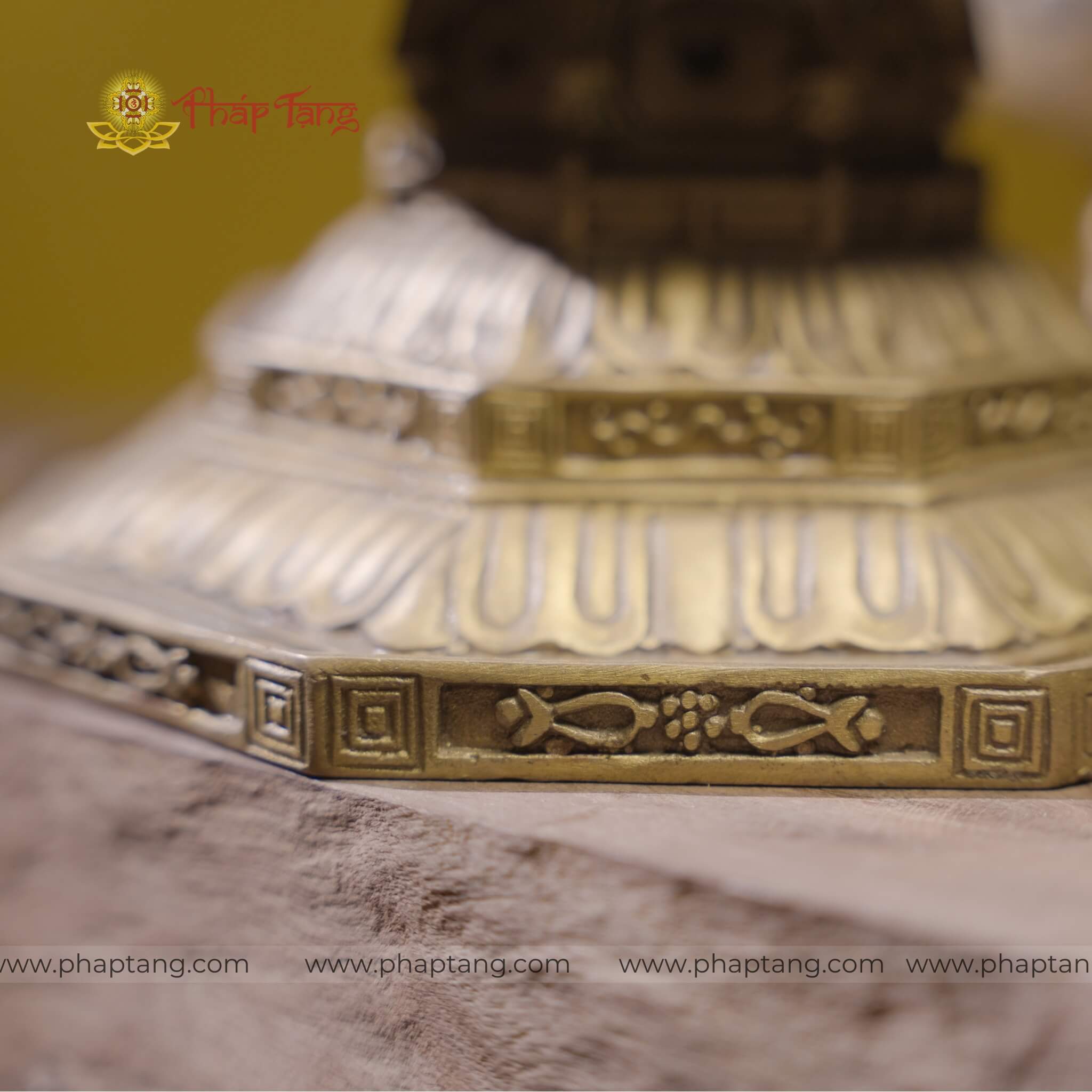 ĐỨC PHẬT TỲ LÔ GIÁ NA ĐỒNG ĐL 40CM