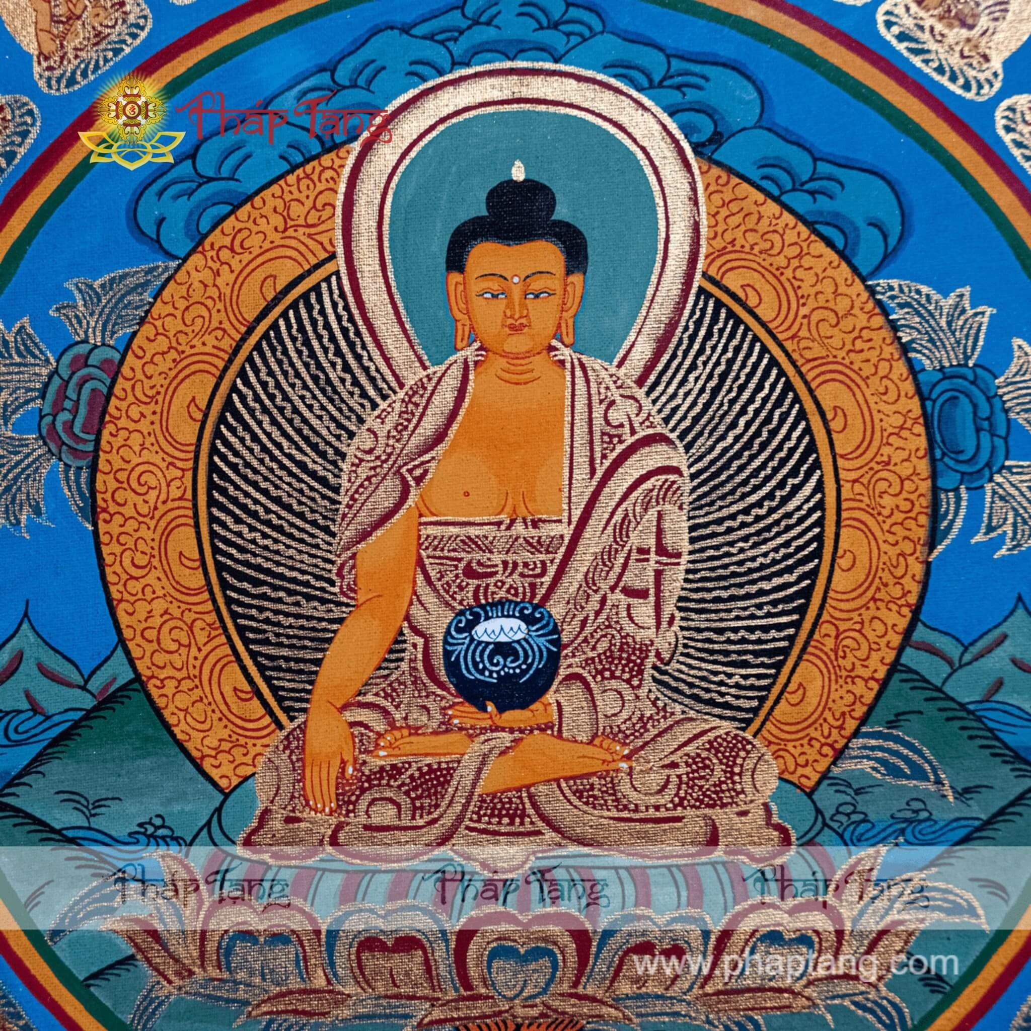 THANGKA MANDALA VẠN PHẬT BỔN SƯ KT120*120cm