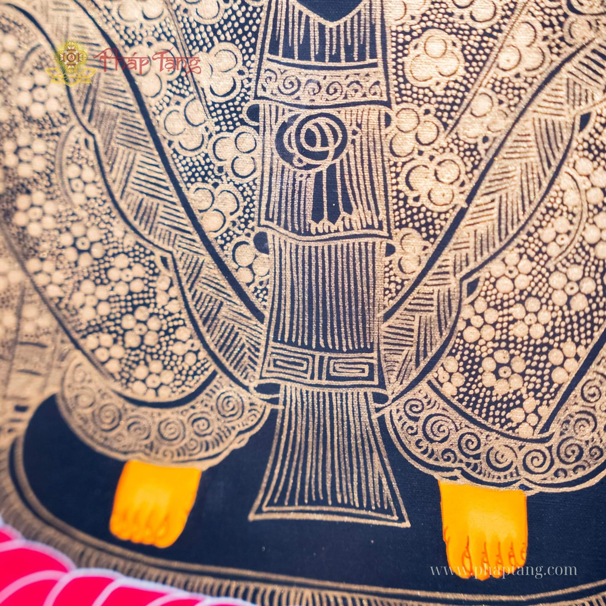 THANGKA BỒ TÁT DI LẶC KT 62X76cm