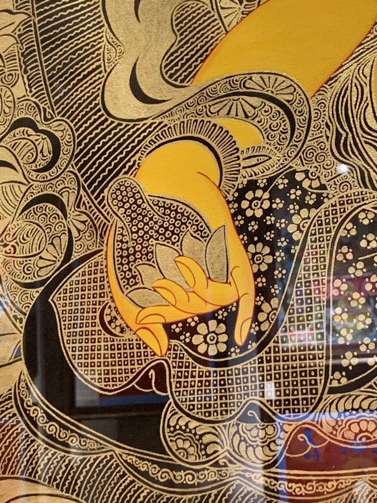 THANGKA BDT75.11 HOÀNG THẦN TÀI VẼ VÀNG 108X145