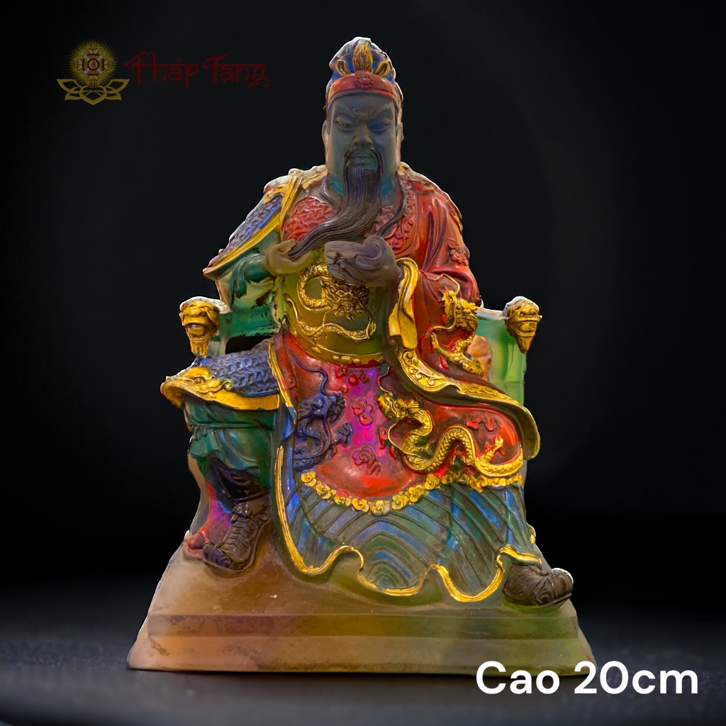 HỘ PHÁP GIÀ LAM THÁNH CHÚNG LƯU LY 20cm