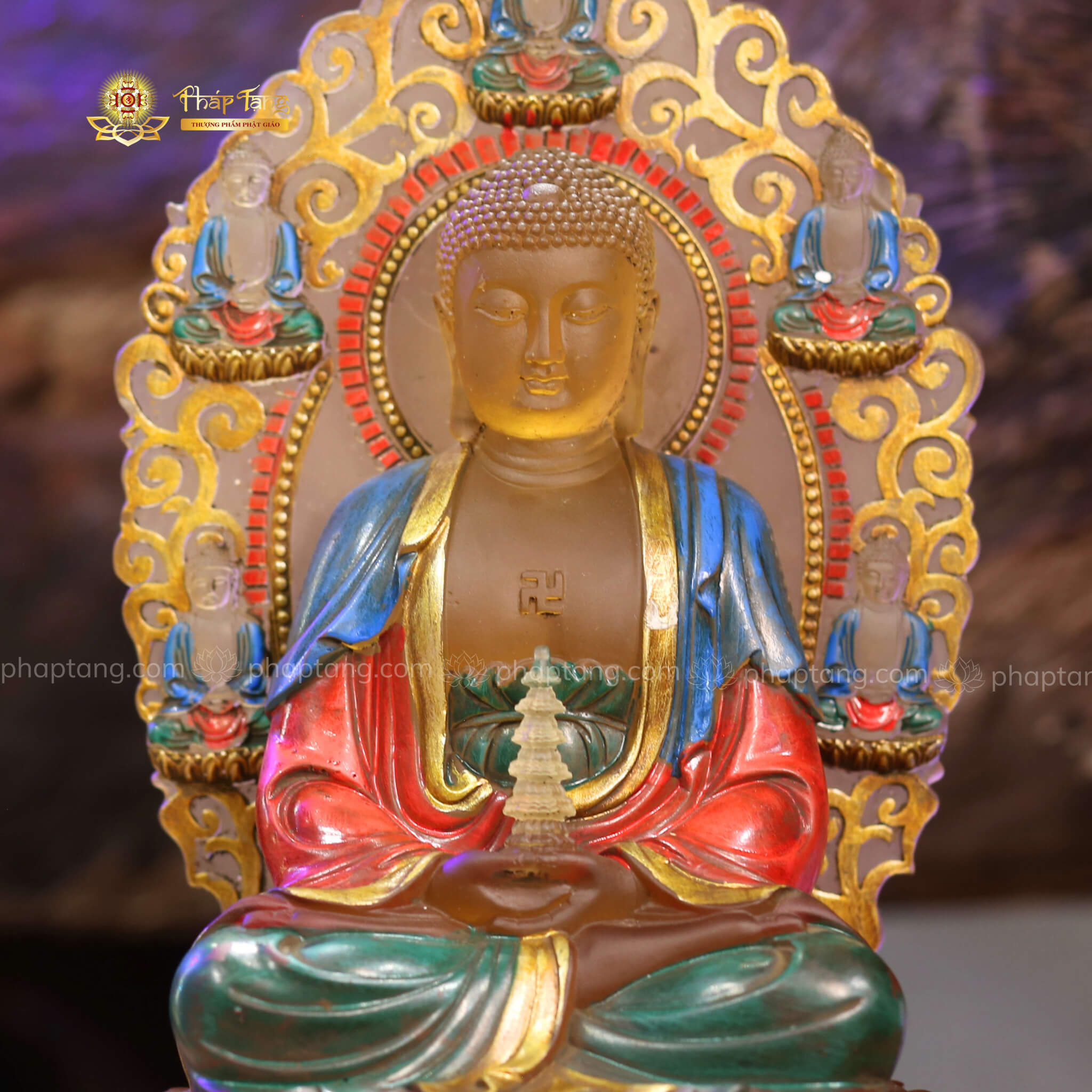 ĐỨC PHẬT DƯỢC SƯ LƯU LI XƯA 20CM