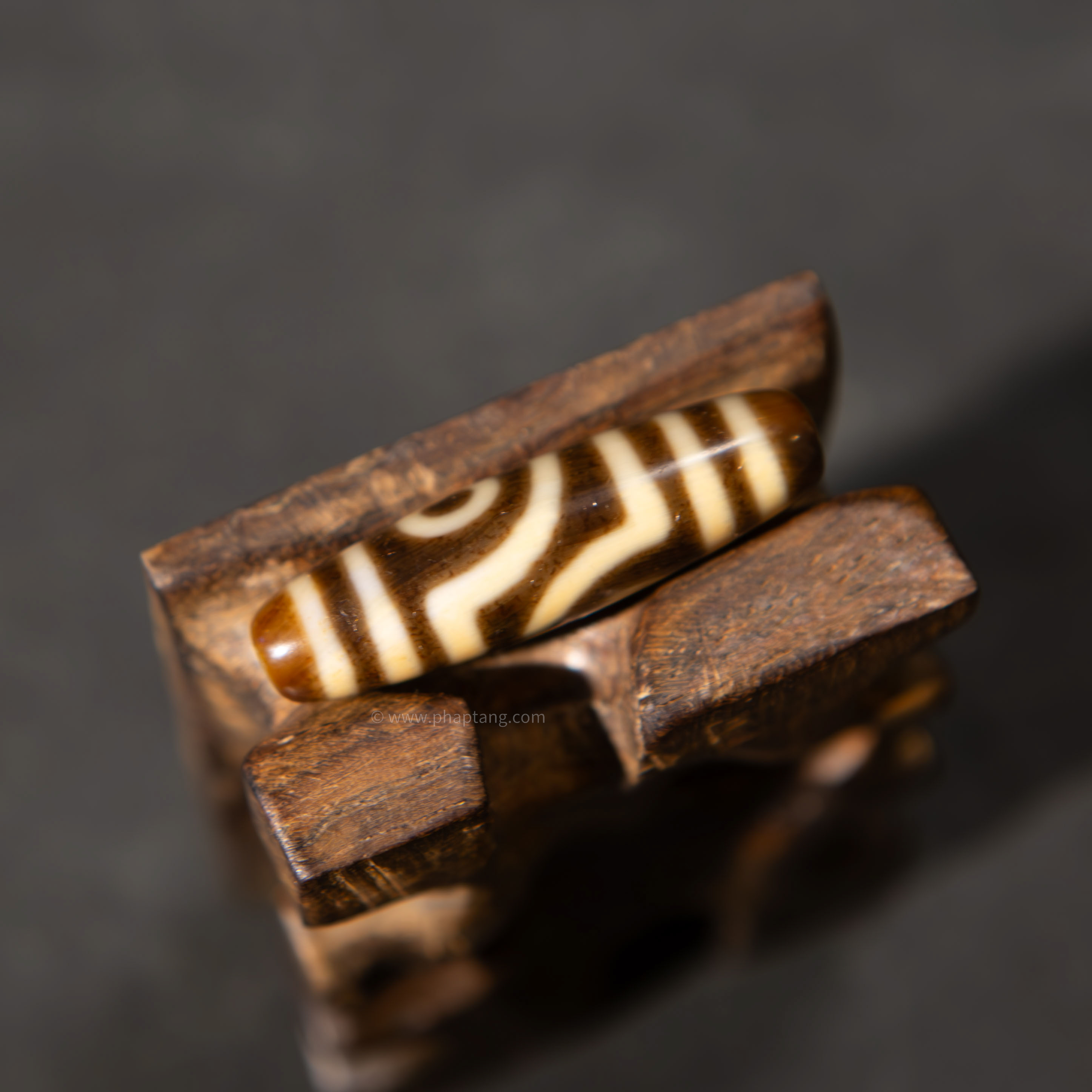 DZI 2 MẮT NEPAL THÂN NÂU High Quality 40,4mm