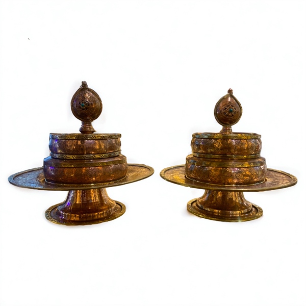MANDALA ĐỒNG VÀNG HOẠ TIẾT NEPAL 13cm