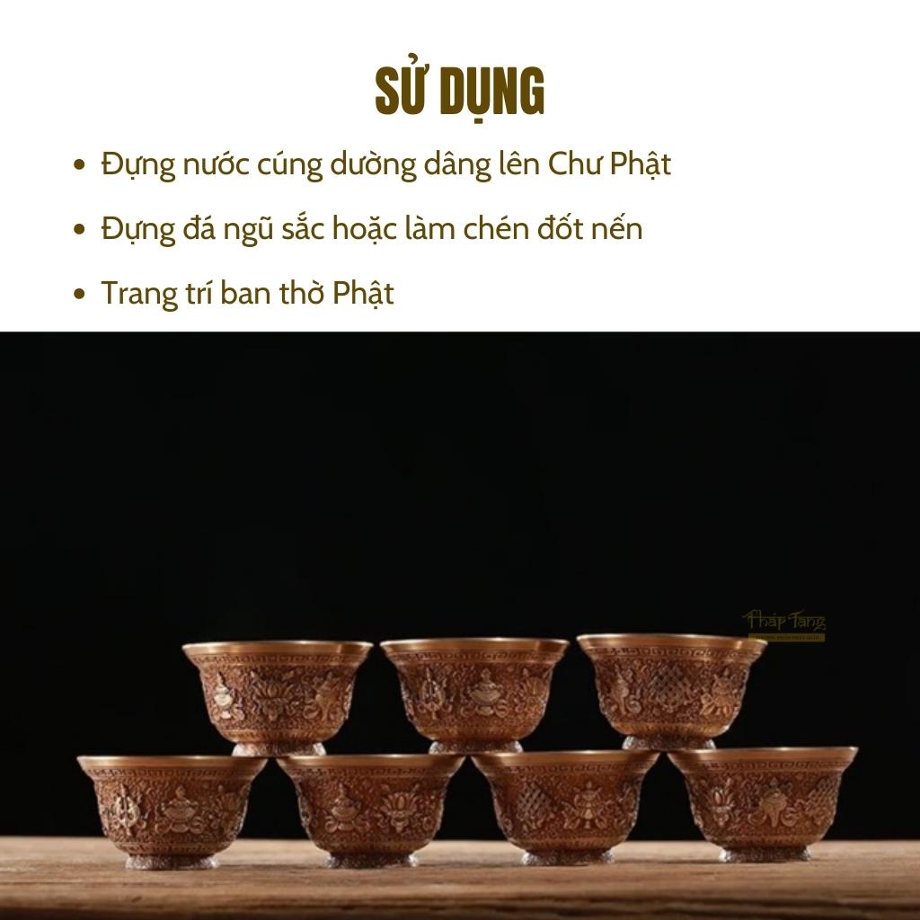 CHÉN NƯỚC CÚNG ĐỒNG KHẮC BÁT CÁT TƯỜNG