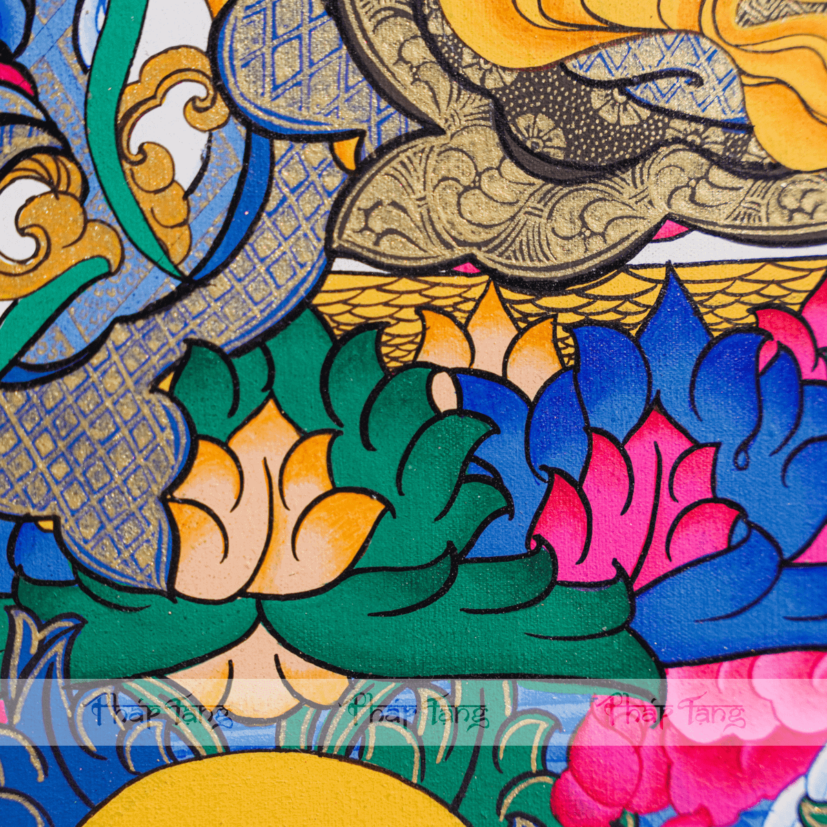 THANGKA ĐỨC LIÊN HOA SANH KT89X69cm