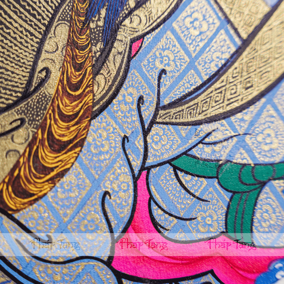 THANGKA ĐỨC LIÊN HOA SANH KT89X69cm