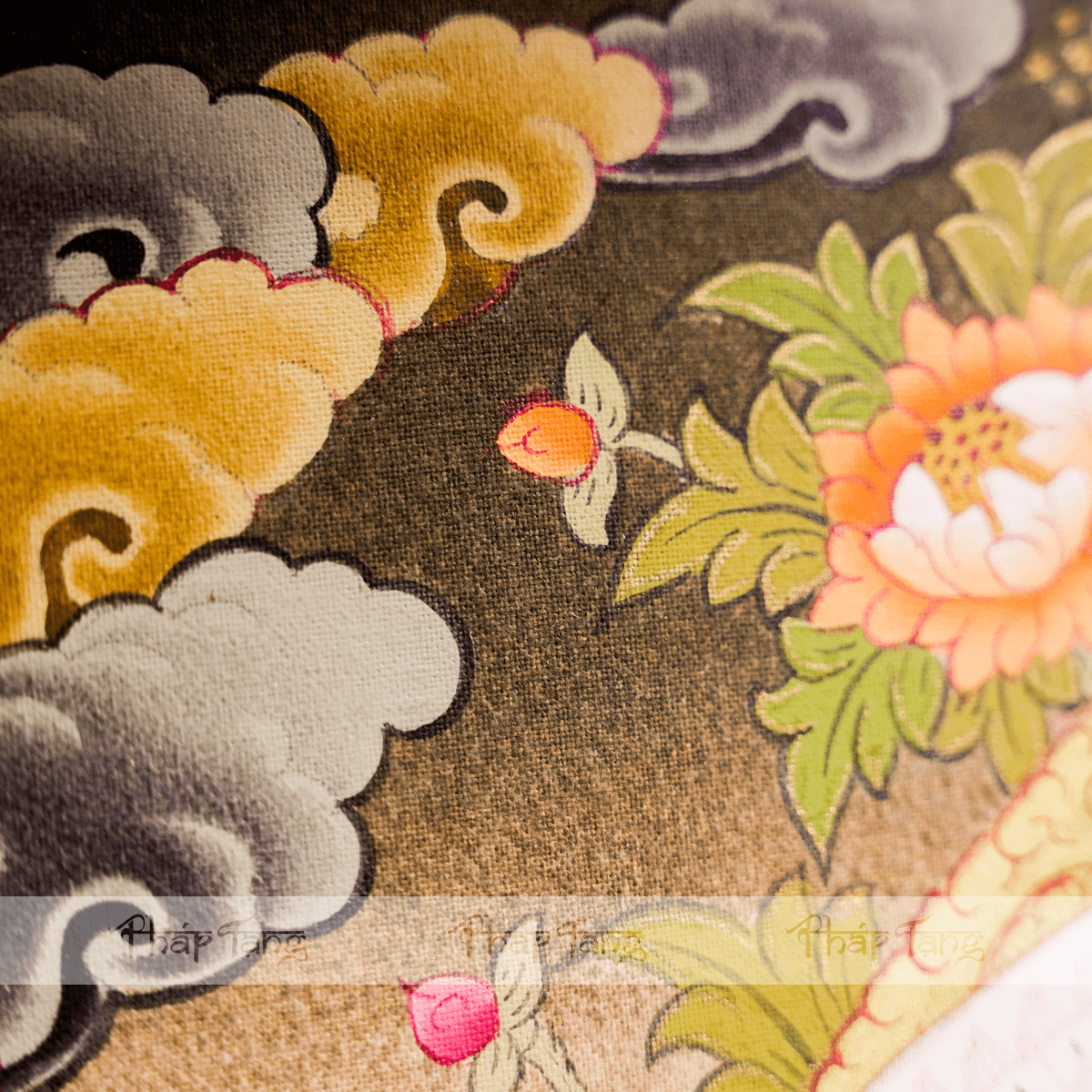 THANGKA BỒ TÁT QUAN ÂM THẬP NHẤT DIỆN KT 50X60cm