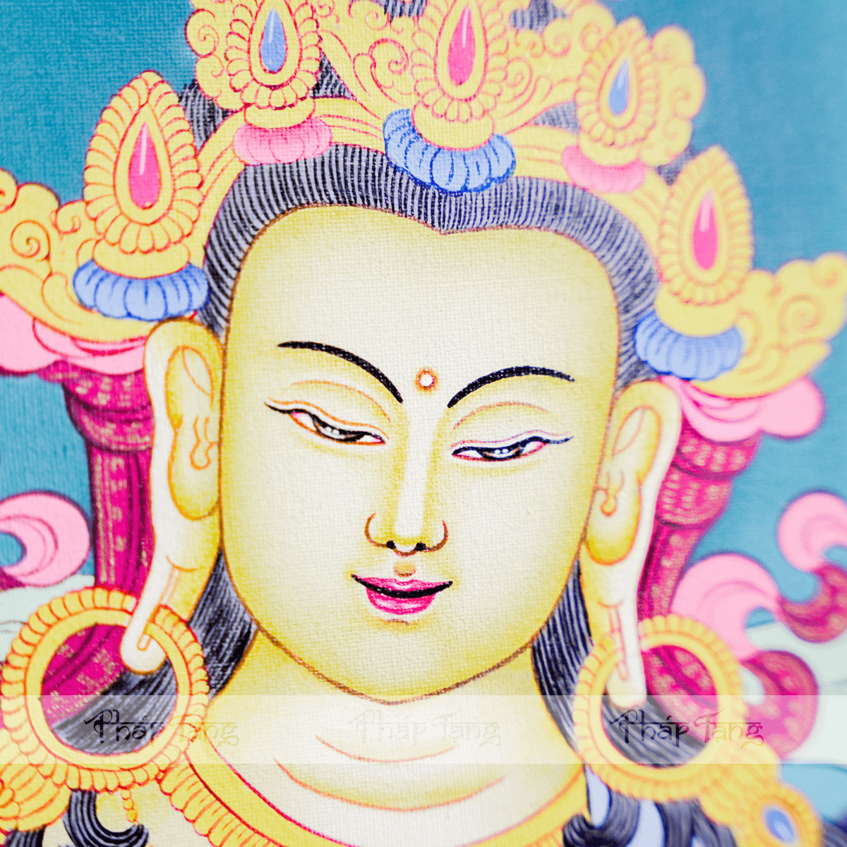 THANGKA BDT71.3 BỒ TÁT KIM CANG TÁT ĐỎA 65X77