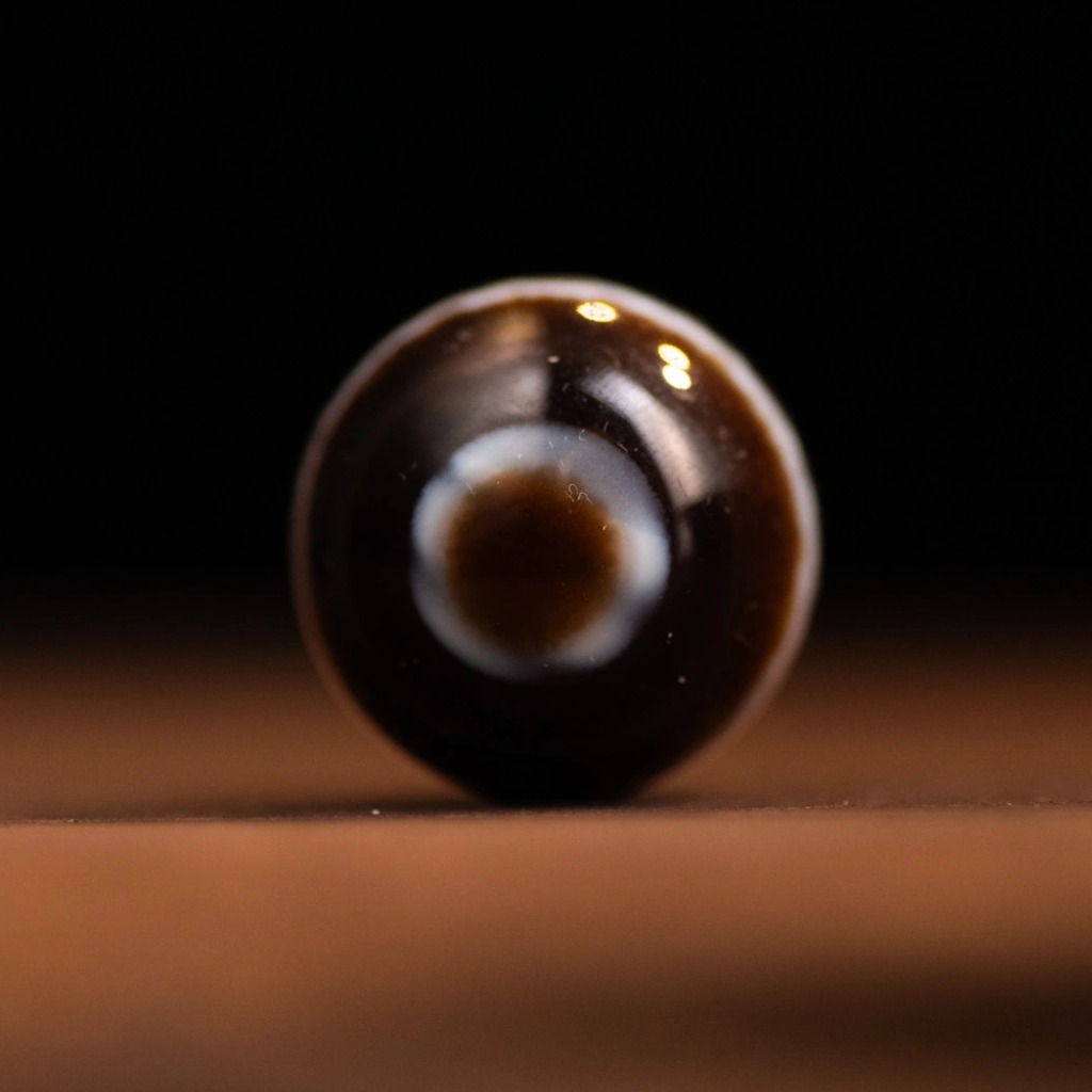 Dzi 1 Mắt Hành Giả Tibet (Eye Agate) - Khai Mở Trí Tuệ & Hộ Mệnh