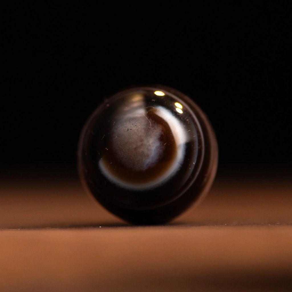 Dzi 1 Mắt Hành Giả Tibet (Eye Agate) - Khai Mở Trí Tuệ & Hộ Mệnh