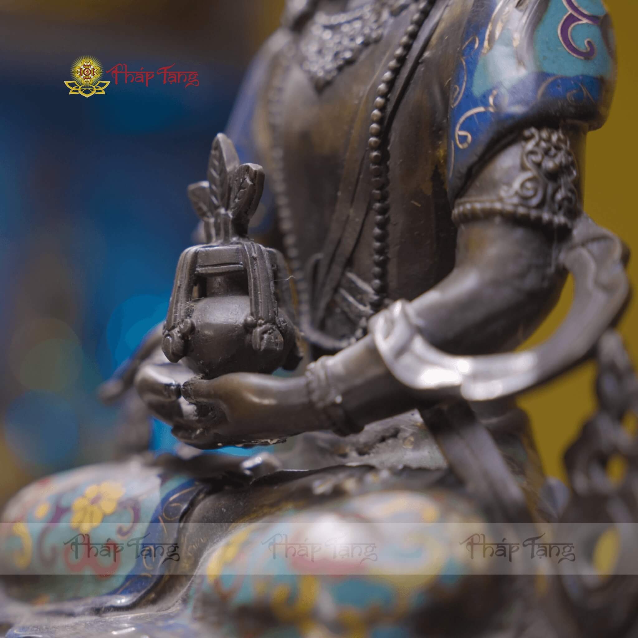 ĐỨC PHẬT VÔ LƯỢNG THỌ ĐỒNG VẼ MÀU NEPAL