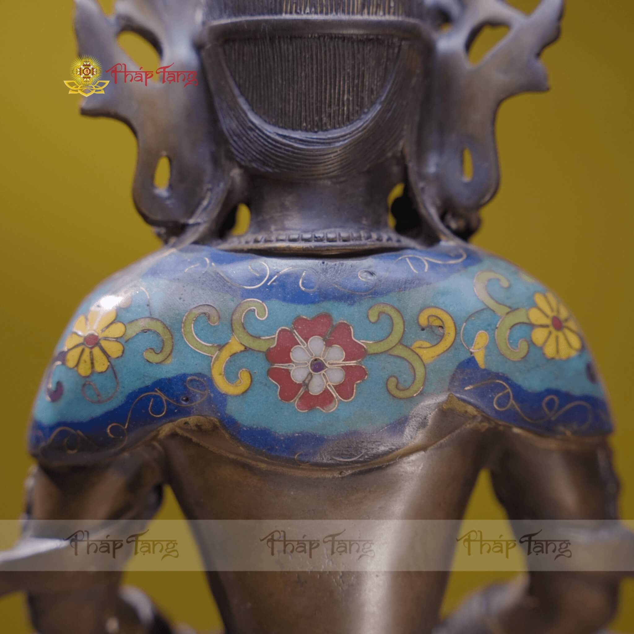 ĐỨC PHẬT VÔ LƯỢNG THỌ ĐỒNG VẼ MÀU NEPAL