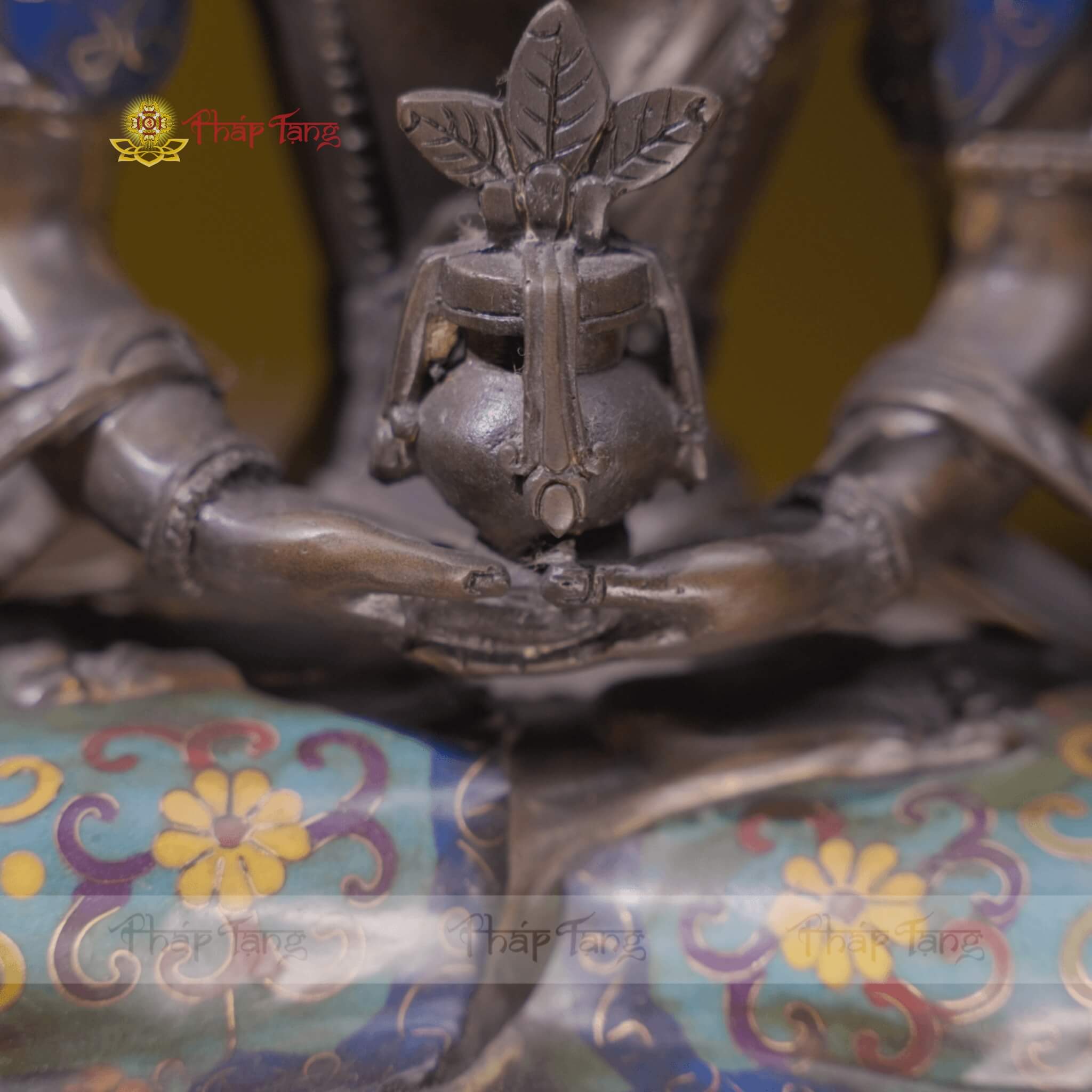 ĐỨC PHẬT VÔ LƯỢNG THỌ ĐỒNG VẼ MÀU NEPAL