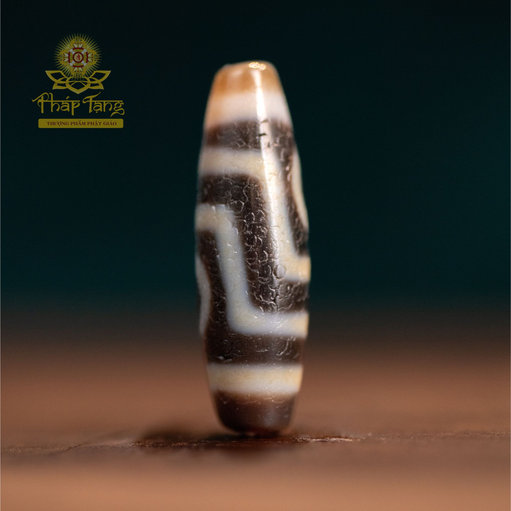 Dzi 2 Mắt Same Old Thân Dầu Móng Rồng (Tibet) 3.5cm - Dzi Tình Duyên