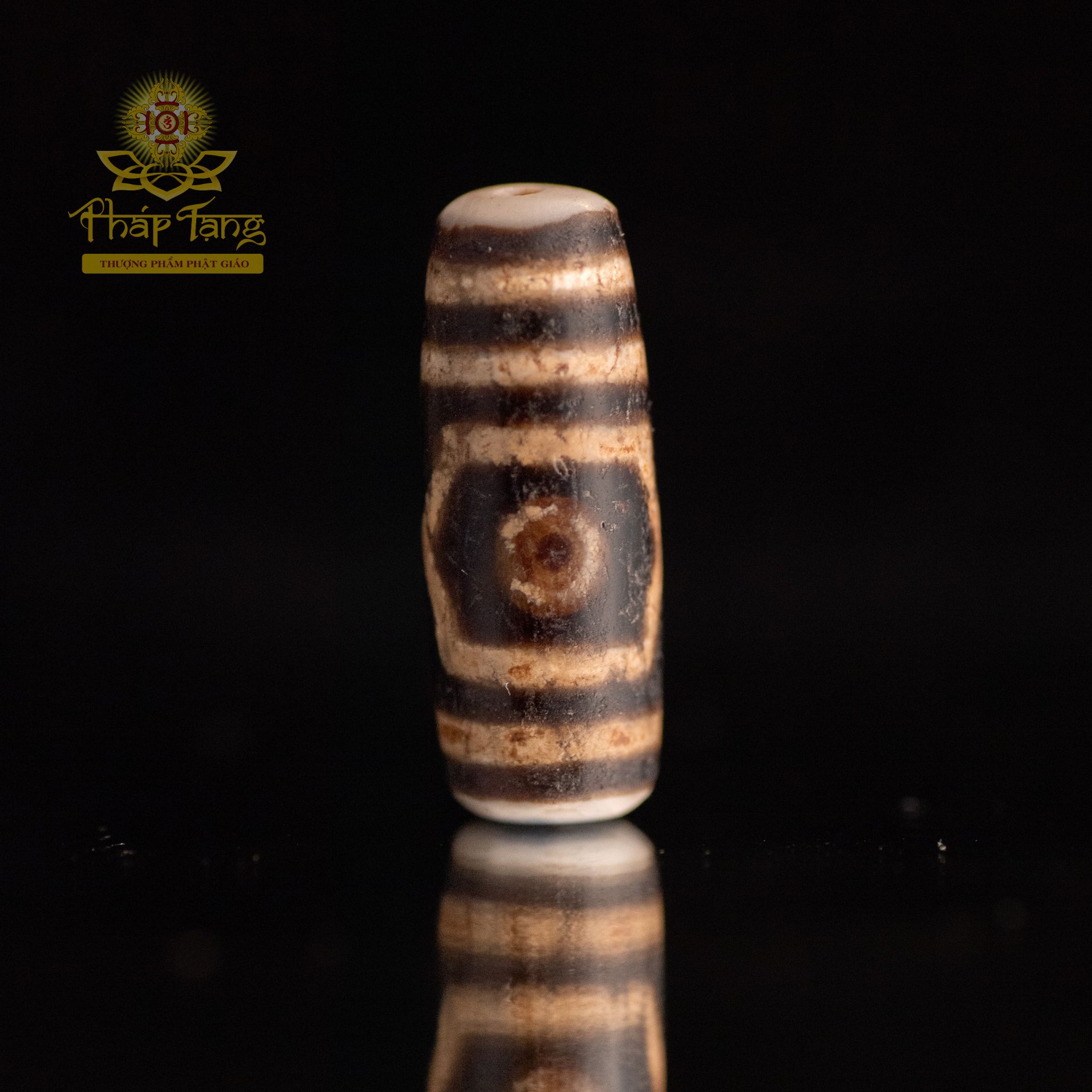 Dzi 3 Mắt Hành Giả Truyền Thừa (Same Old) 4.2cm - Công Đức Tu Tập