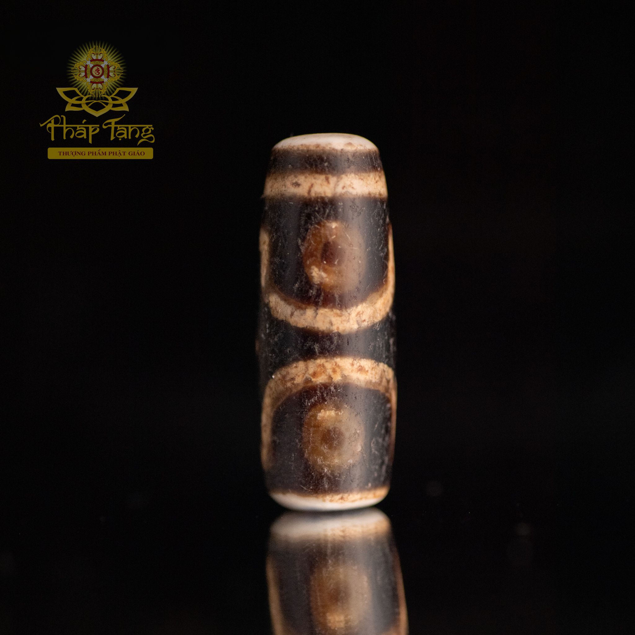 Dzi 3 Mắt Hành Giả Truyền Thừa (Same Old) 4.2cm - Công Đức Tu Tập