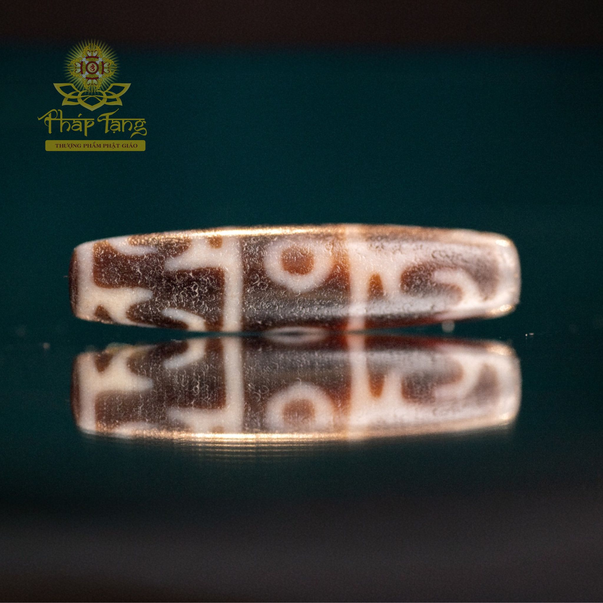 Dzi 3 Mắt Liên Hoa Sanh 4.2CM (Dzi Của Hành Giả) | Hội Tụ Tài Lộc & Giác Ngộ