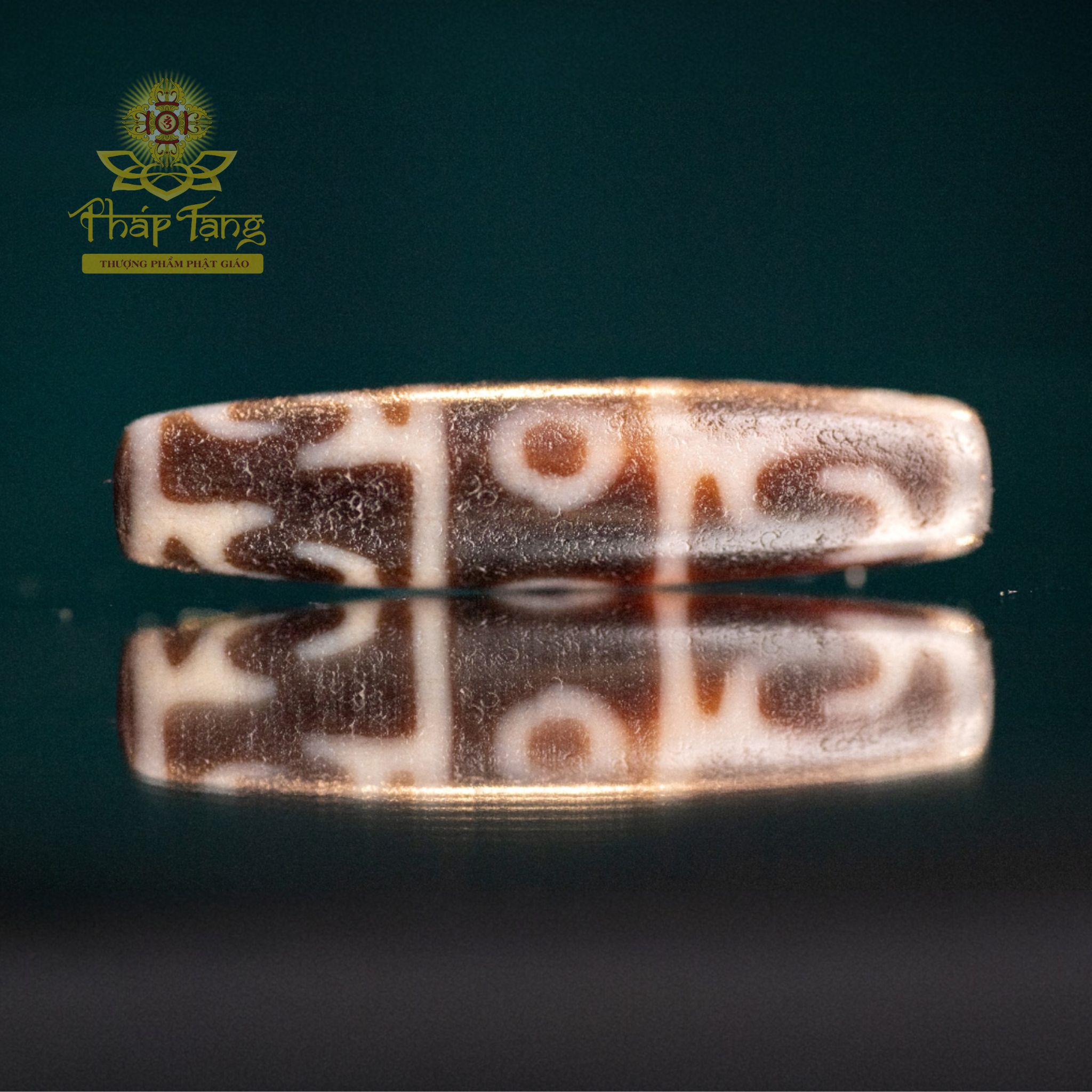 Dzi 3 Mắt Liên Hoa Sanh 4.2CM (Dzi Của Hành Giả) | Hội Tụ Tài Lộc & Giác Ngộ