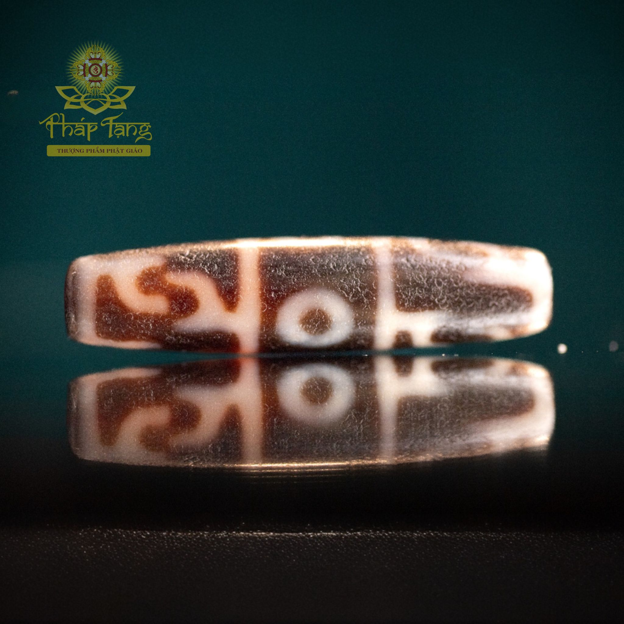 Dzi 3 Mắt Liên Hoa Sanh 4.2CM (Dzi Của Hành Giả) | Hội Tụ Tài Lộc & Giác Ngộ