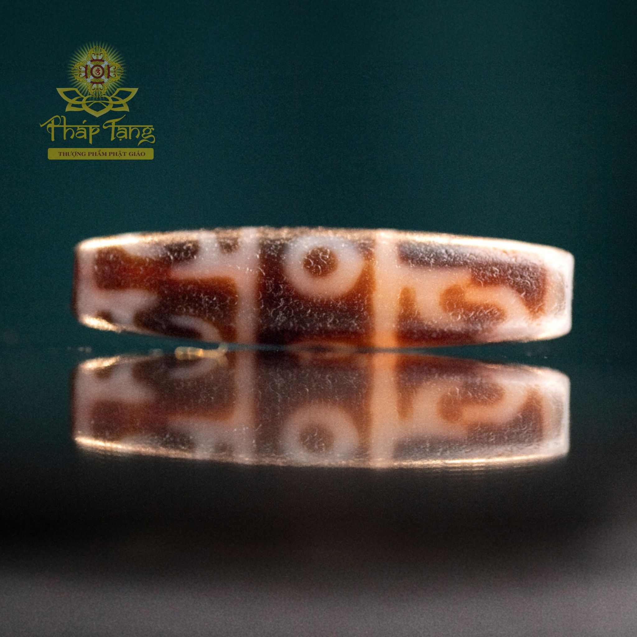 Dzi 3 Mắt Liên Hoa Sanh 4.2CM (Dzi Của Hành Giả) | Hội Tụ Tài Lộc & Giác Ngộ