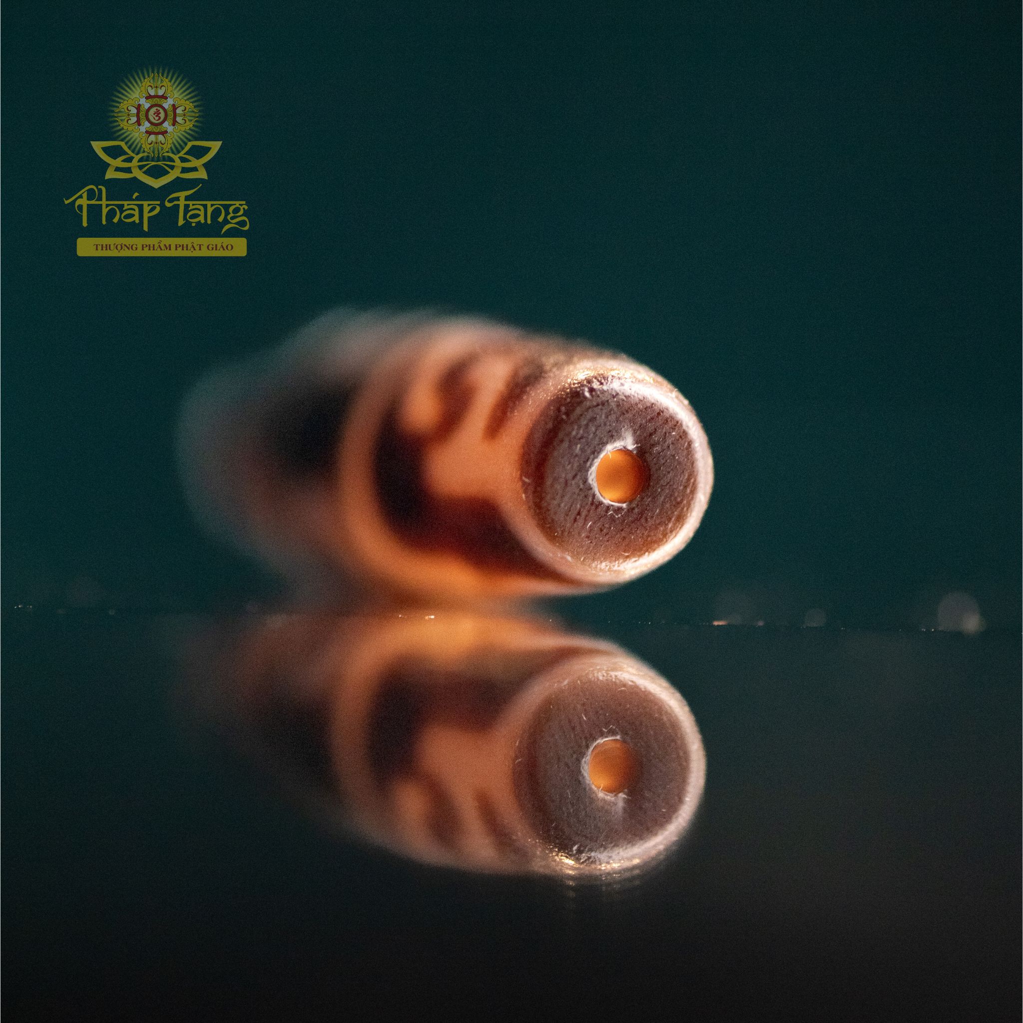 Dzi 3 Mắt Liên Hoa Sanh 4.2CM (Dzi Của Hành Giả) | Hội Tụ Tài Lộc & Giác Ngộ