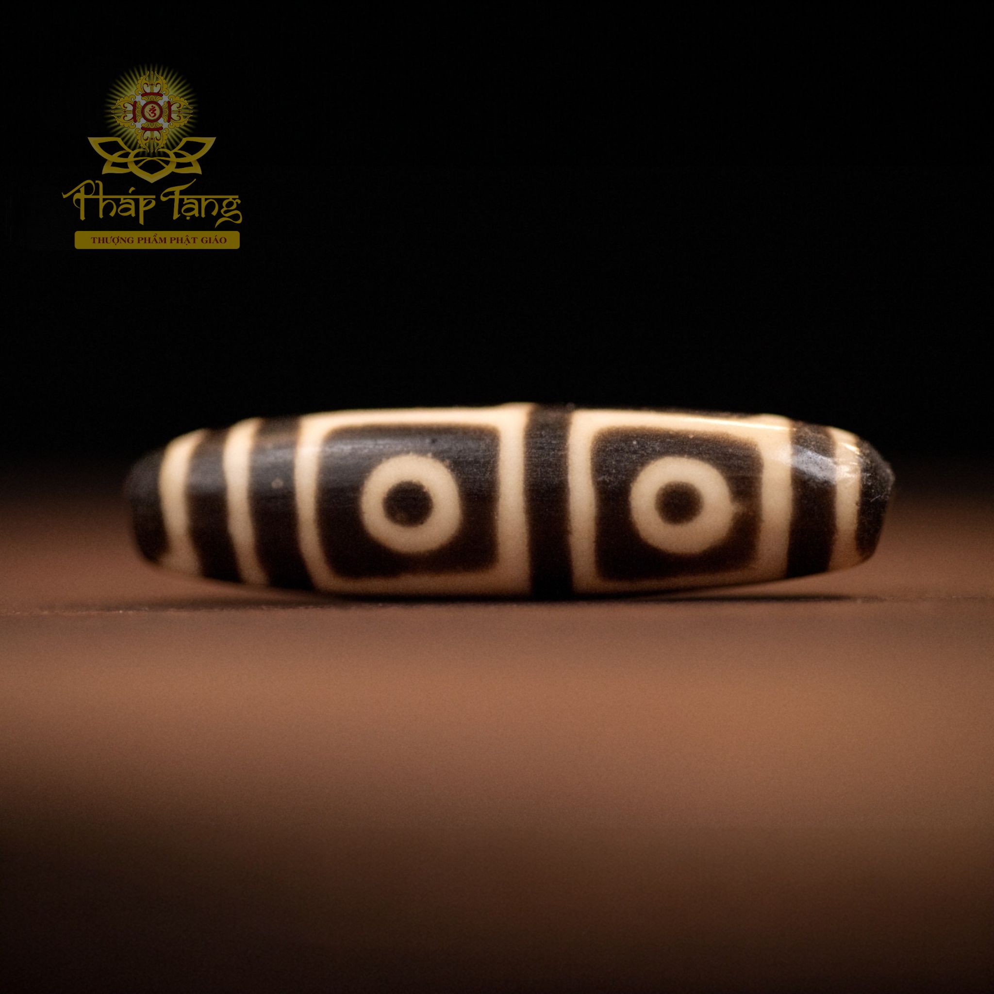 Dzi Thiên Châu 4 Mắt (Hành Giả) Tibet - Năng Lượng Tứ Đại Bồ Tát, Hóa Giải Tam Tai