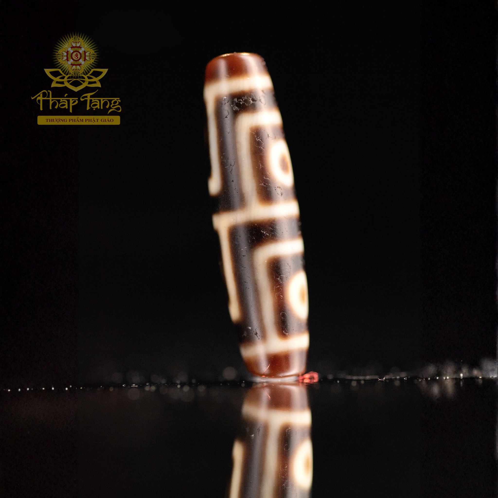 Dzi 4 Mắt Thân Dầu HQ 4CM - Hội Tụ Tứ Đại Bồ Tát