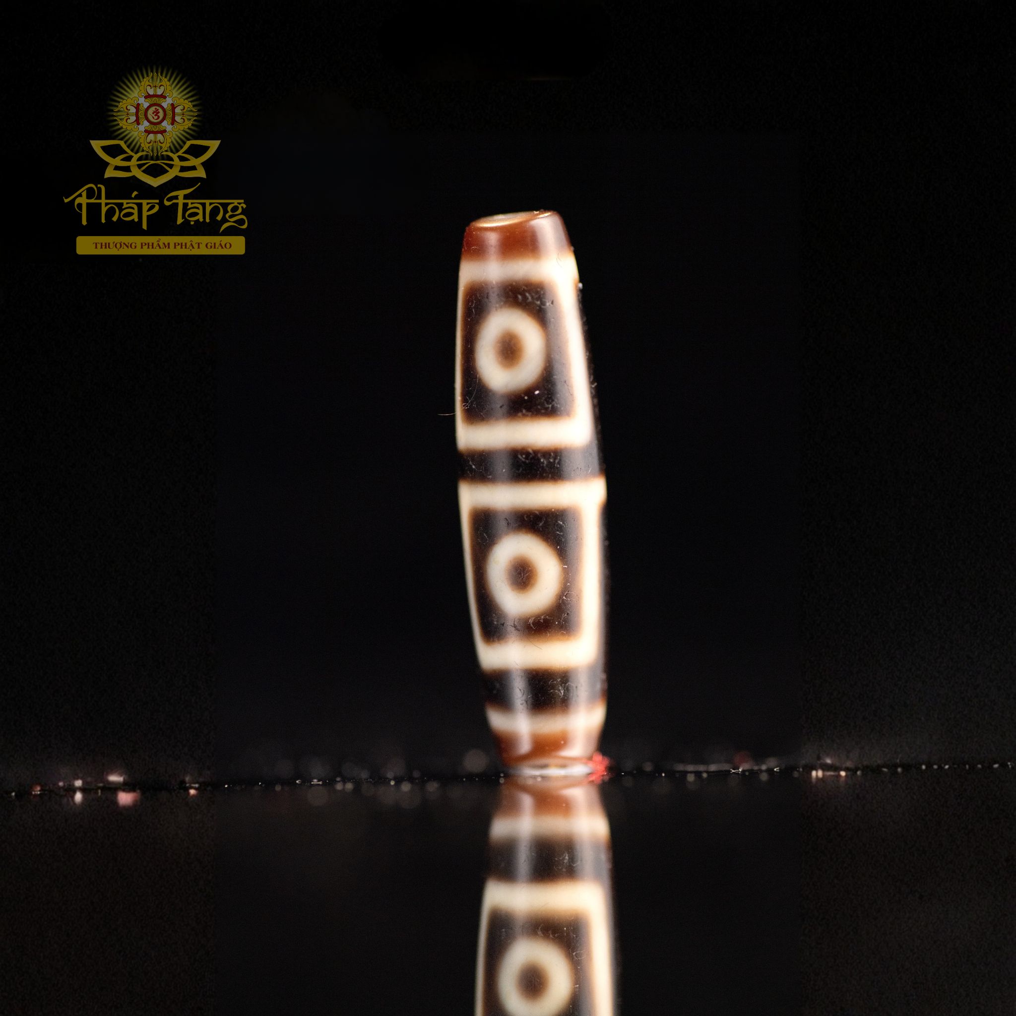 Dzi 4 Mắt Thân Dầu HQ 4CM - Hội Tụ Tứ Đại Bồ Tát