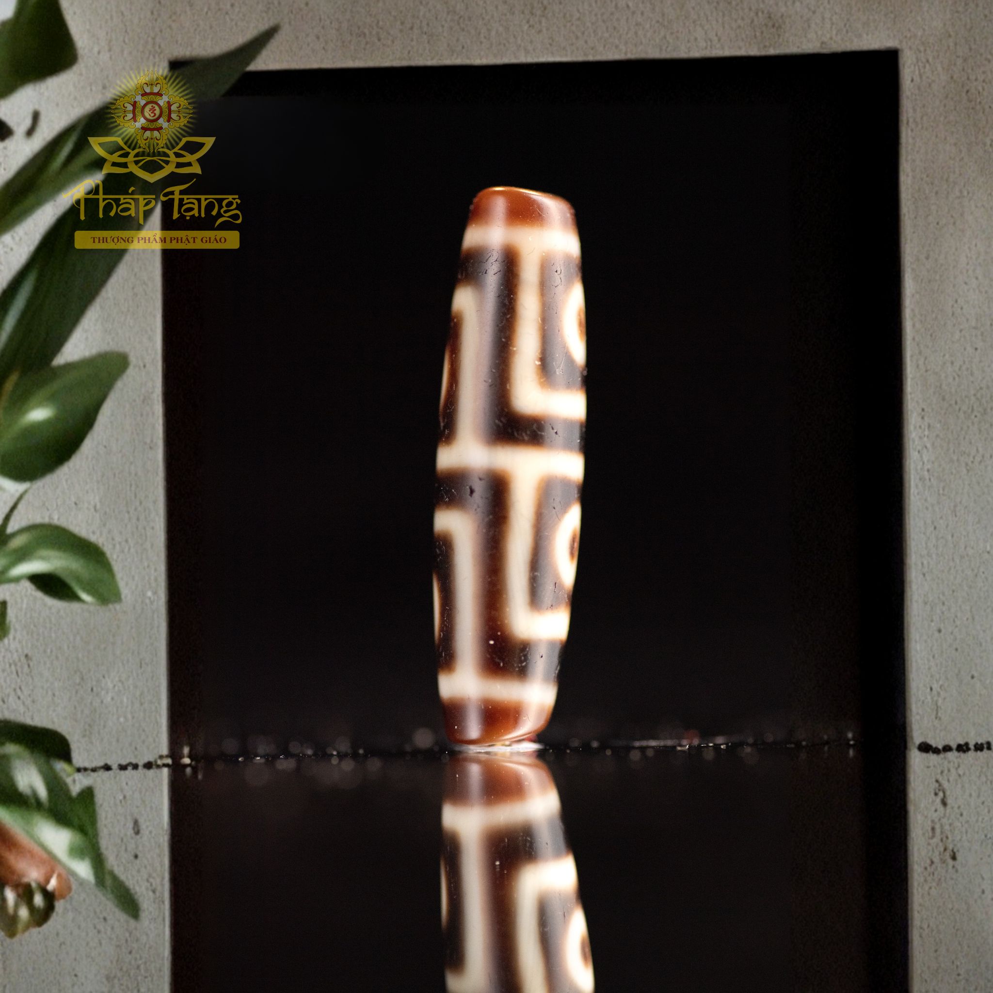 Dzi 4 Mắt Thân Dầu HQ 4CM - Hội Tụ Tứ Đại Bồ Tát