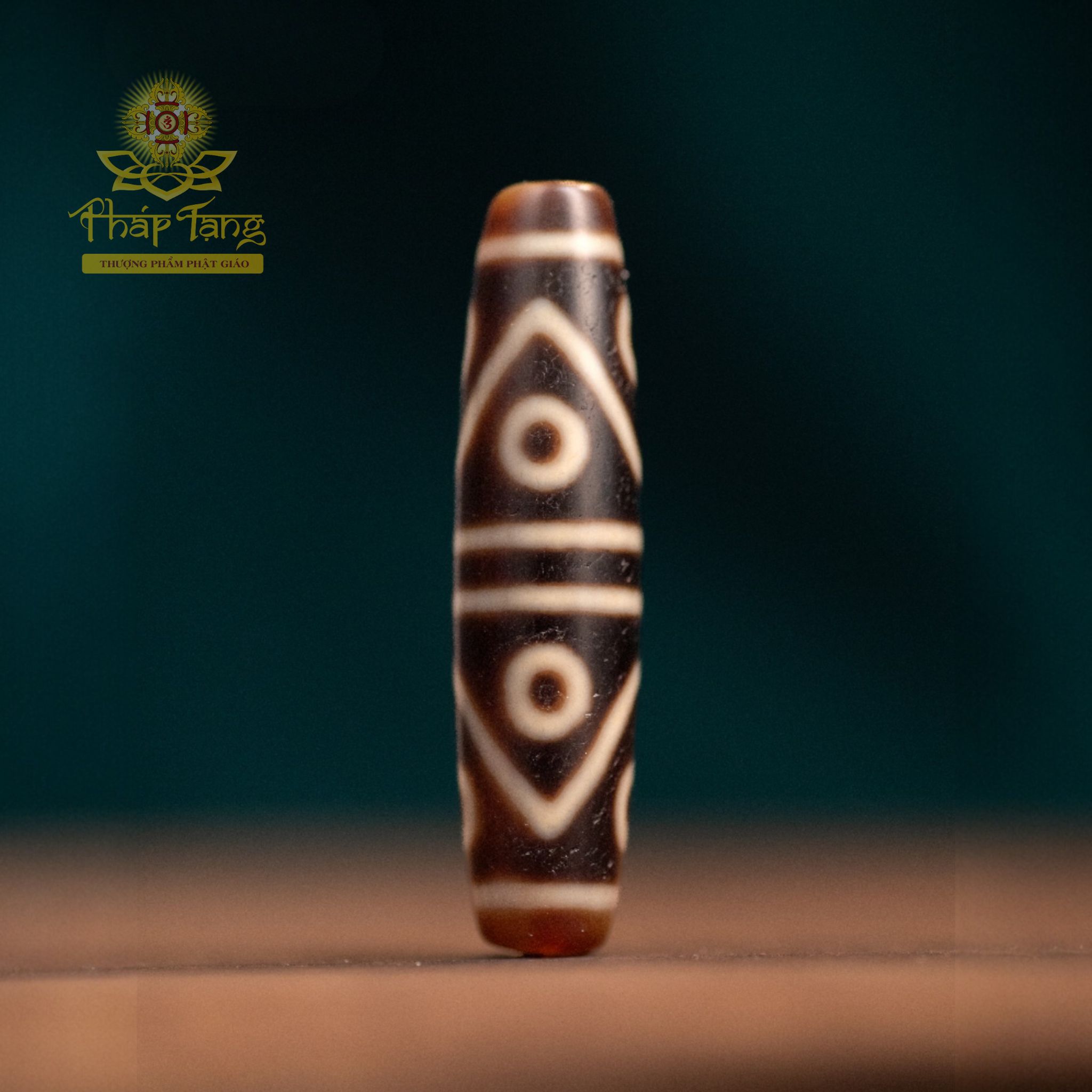 Dzi 6 Mắt Thân Dầu (New Dzi Đài Loan) - Lục Tự Đại Minh Chú 5cm