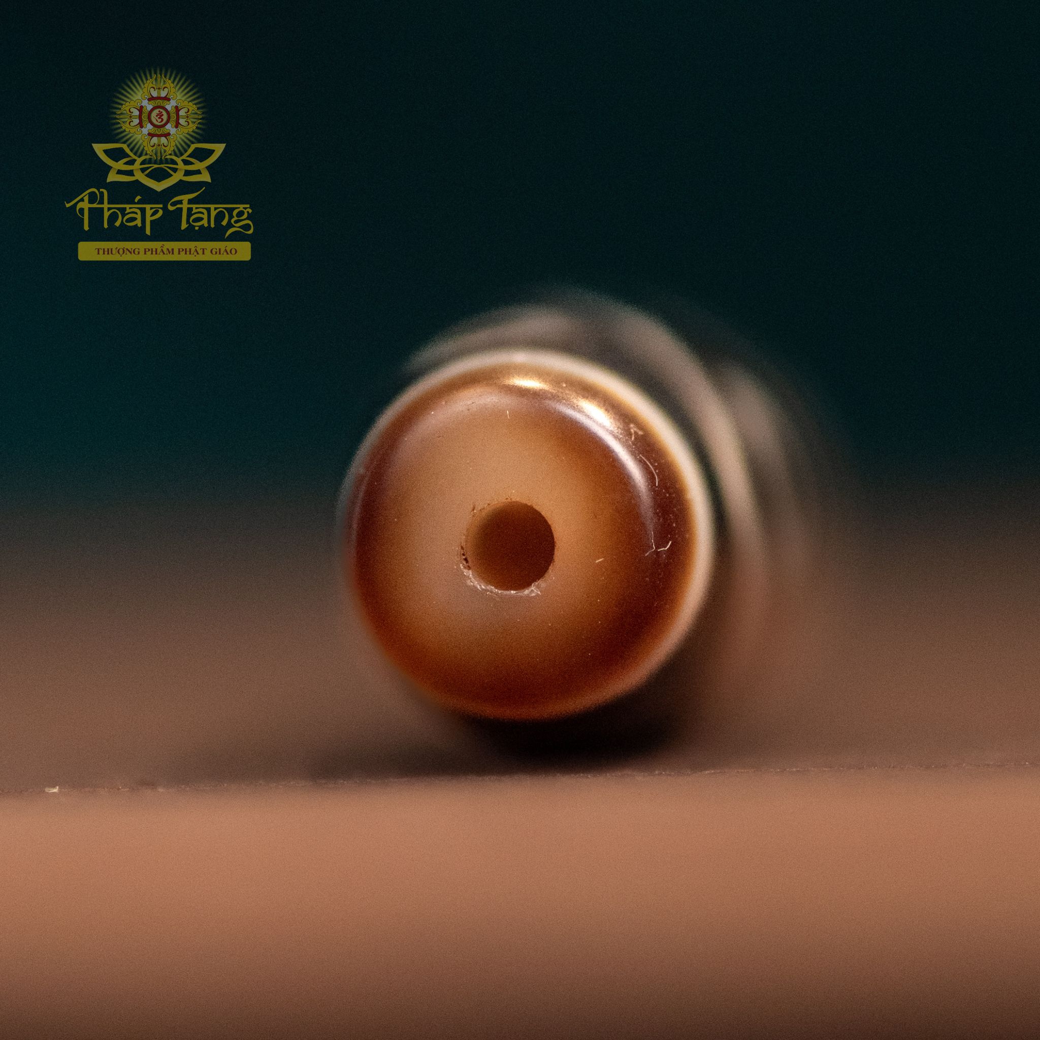 Dzi 6 Mắt Thân Dầu (New Dzi Đài Loan) - Lục Tự Đại Minh Chú 5cm