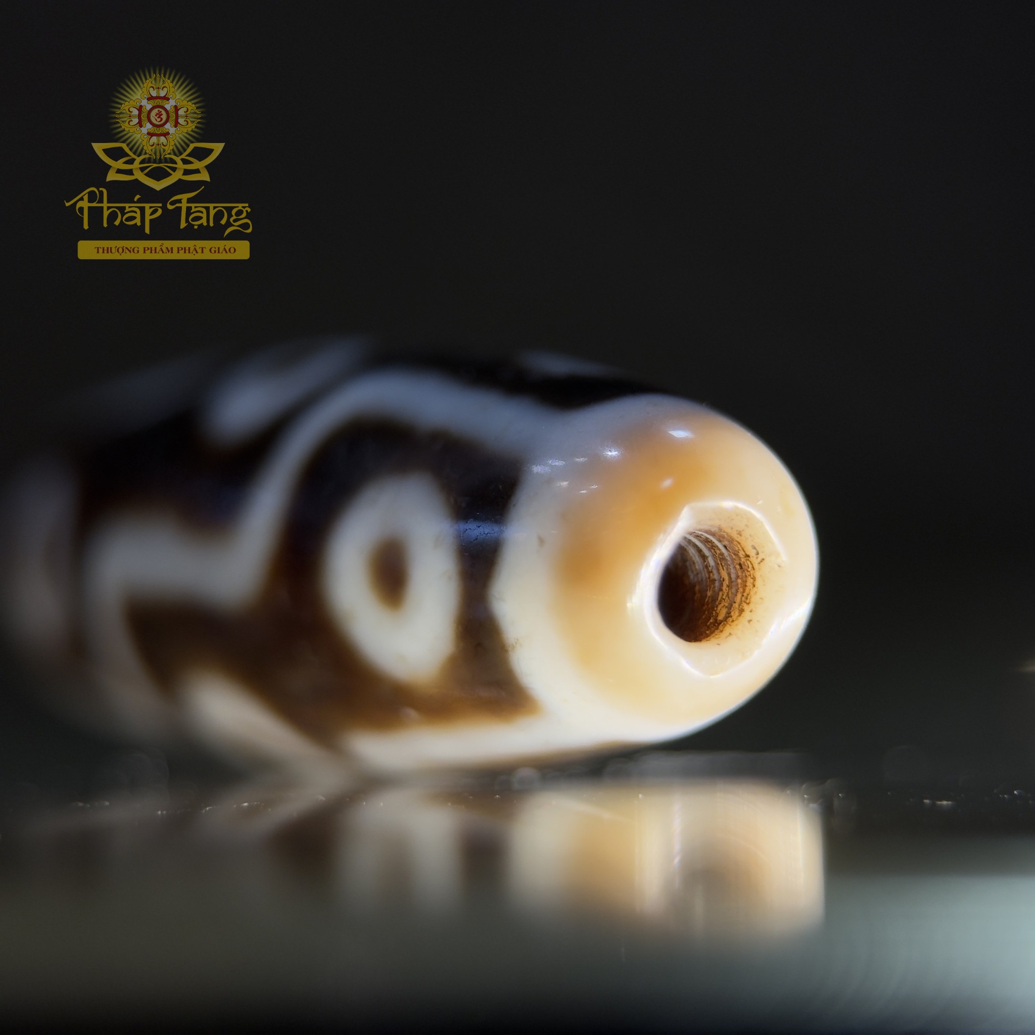 Dzi 9 Mắt 38.2mm - Họa Tiết "Vua Dzi" Quyền Năng - Hội Tụ 9 Phước Báu, Viên Mãn Tài Lộc