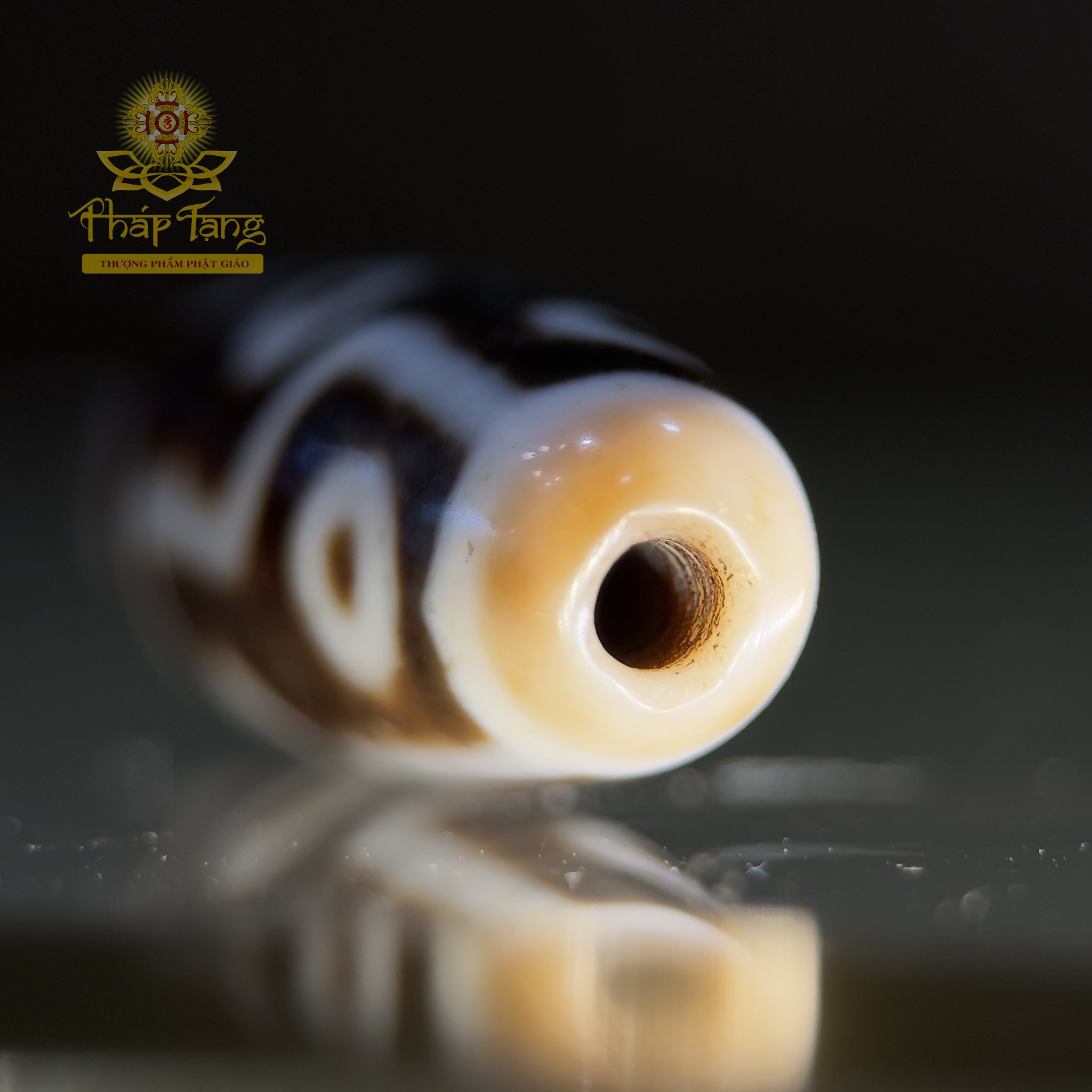 Dzi 9 Mắt 38.2mm - Họa Tiết "Vua Dzi" Quyền Năng - Hội Tụ 9 Phước Báu, Viên Mãn Tài Lộc