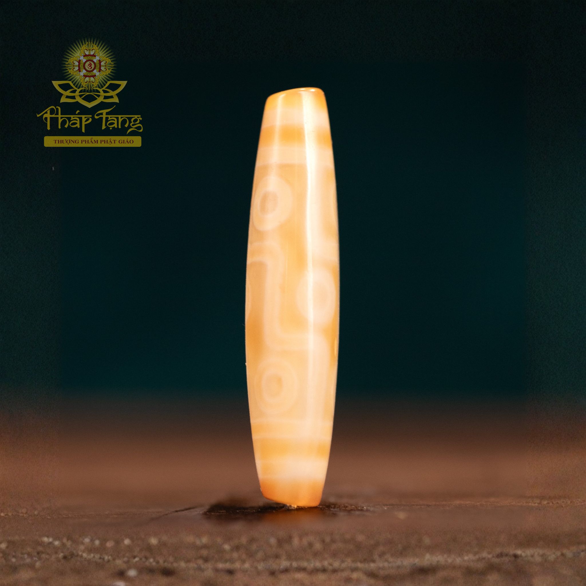 Dzi 9 Mắt Thân Ngọc Pastel Truyền Thừa (Tây Á) - Vua Dzi 5cm