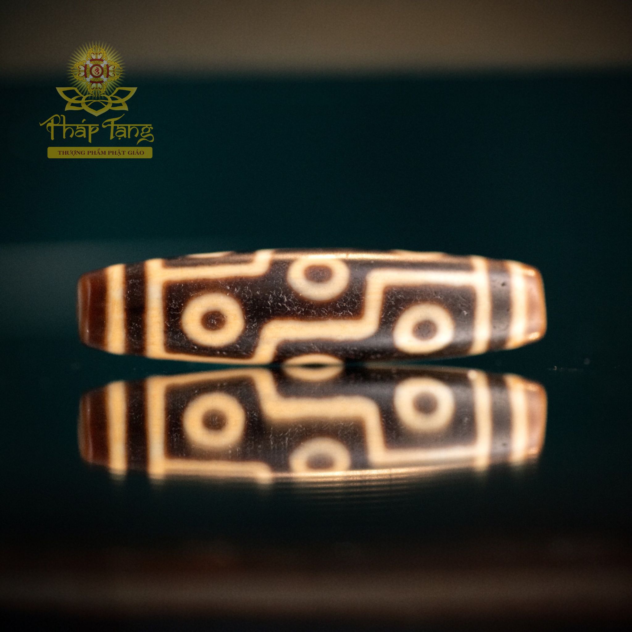 Dzi 9 Mắt "Vua Dzi" Thân Dầu Vẩy Rồng Cao Cấp 5.6CM