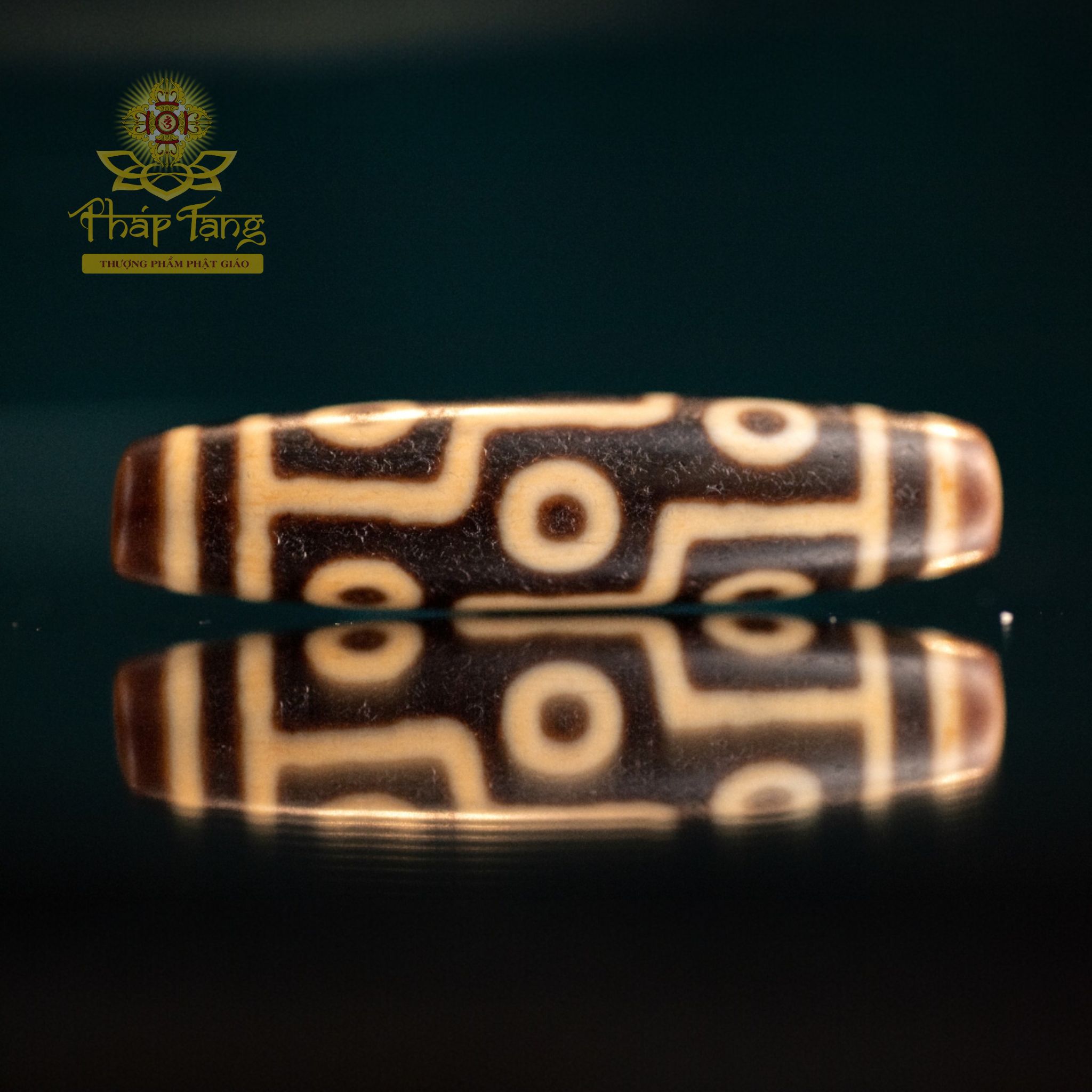 Dzi 9 Mắt "Vua Dzi" Thân Dầu Vẩy Rồng Cao Cấp 5.6CM