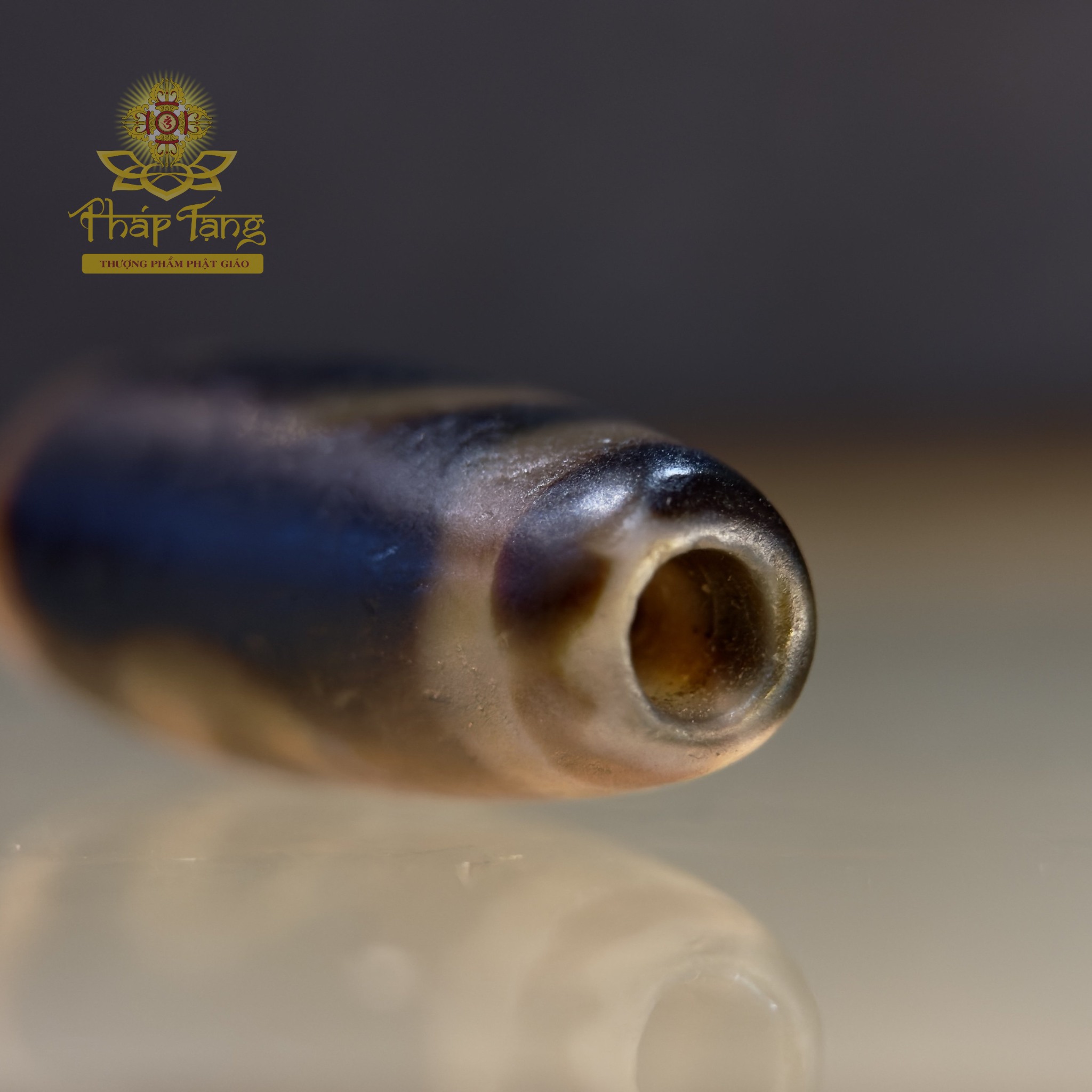 Dzi Chủng Tự OM Same Old 33mm - Họa Tiết 1 Mắt Trí Tuệ - Tịnh Hóa Nghiệp Chướng, Hộ Trì Bình An