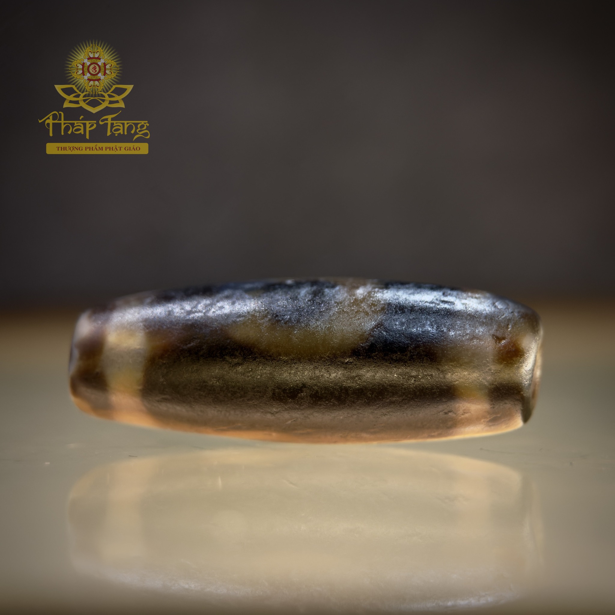 Dzi Chủng Tự OM Same Old 33mm - Họa Tiết 1 Mắt Trí Tuệ - Tịnh Hóa Nghiệp Chướng, Hộ Trì Bình An