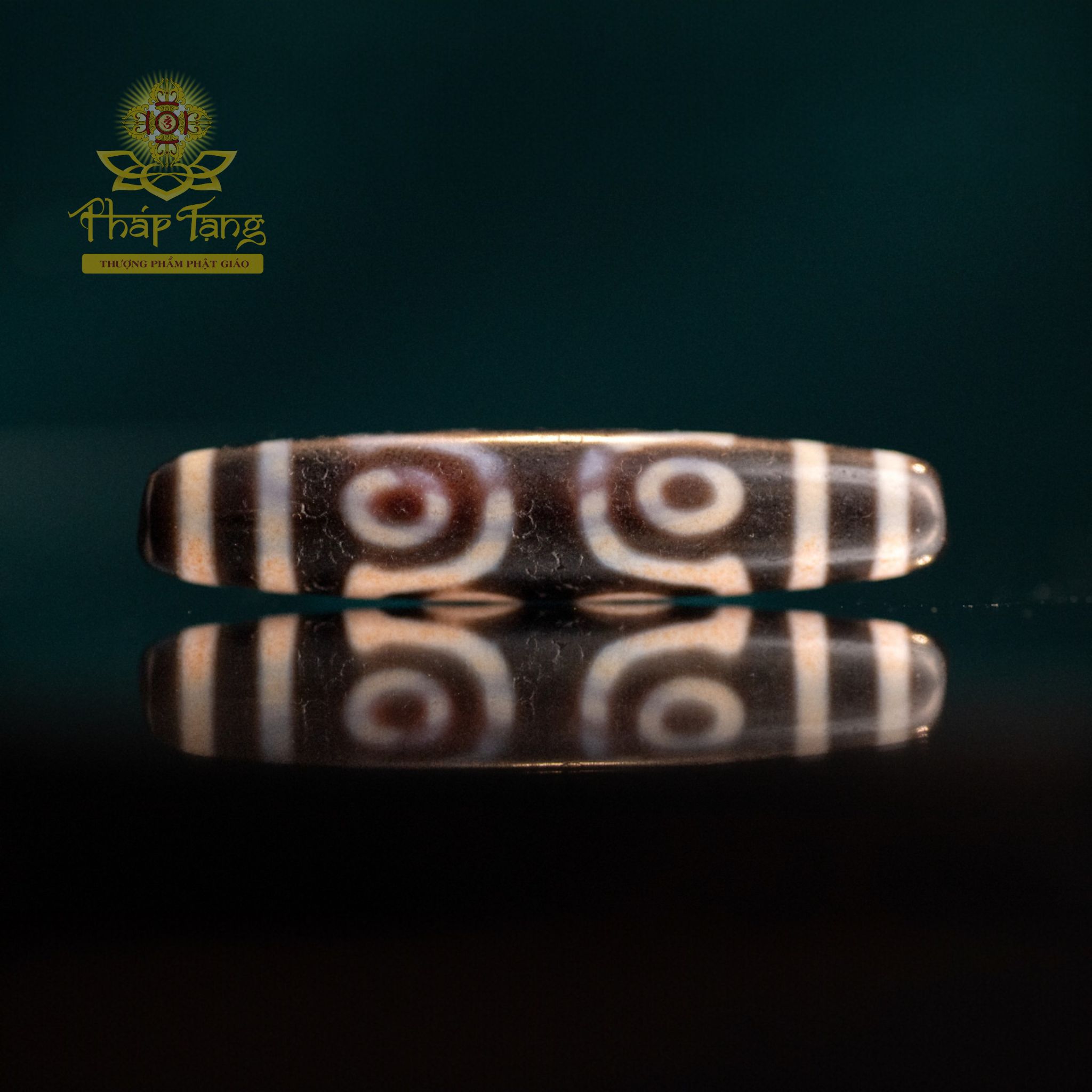 Dzi Hành Giả 7 Mắt (5.6cm) Sâu Tuổi Vân Nứt - Năng Lượng Phật Dược Sư