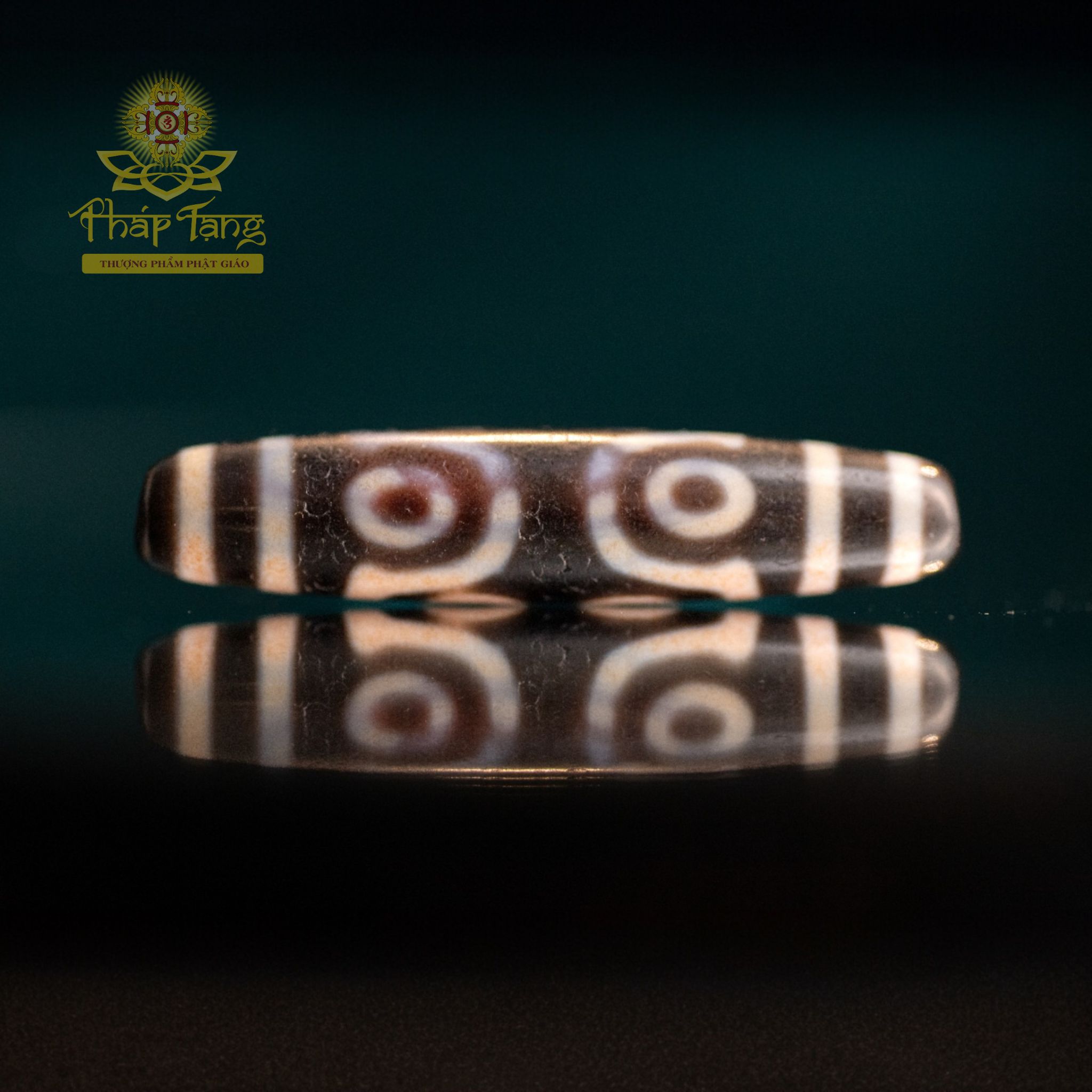 Dzi Hành Giả 7 Mắt (5.6cm) Sâu Tuổi Vân Nứt - Năng Lượng Phật Dược Sư