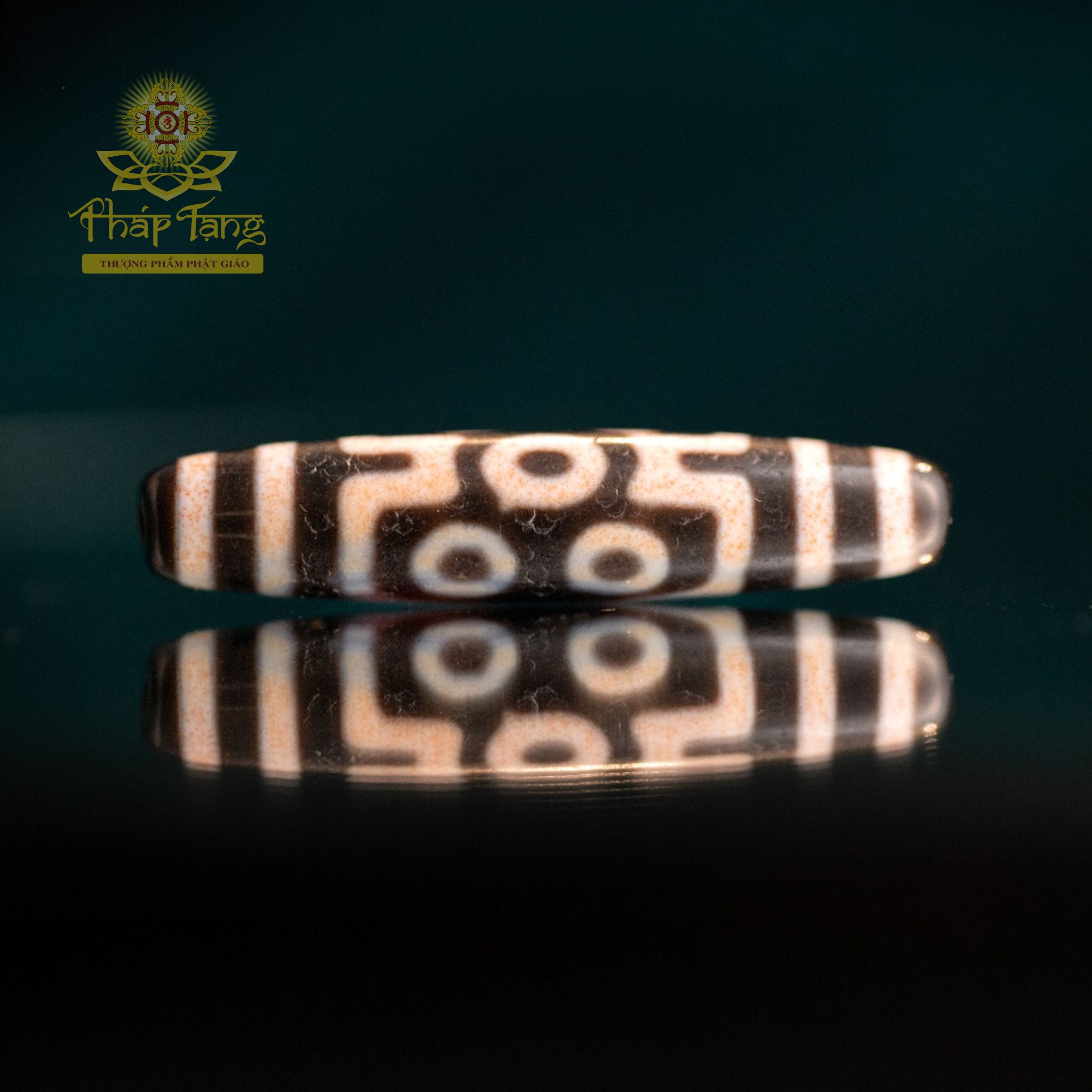 Dzi Hành Giả 7 Mắt (5.6cm) Sâu Tuổi Vân Nứt - Năng Lượng Phật Dược Sư