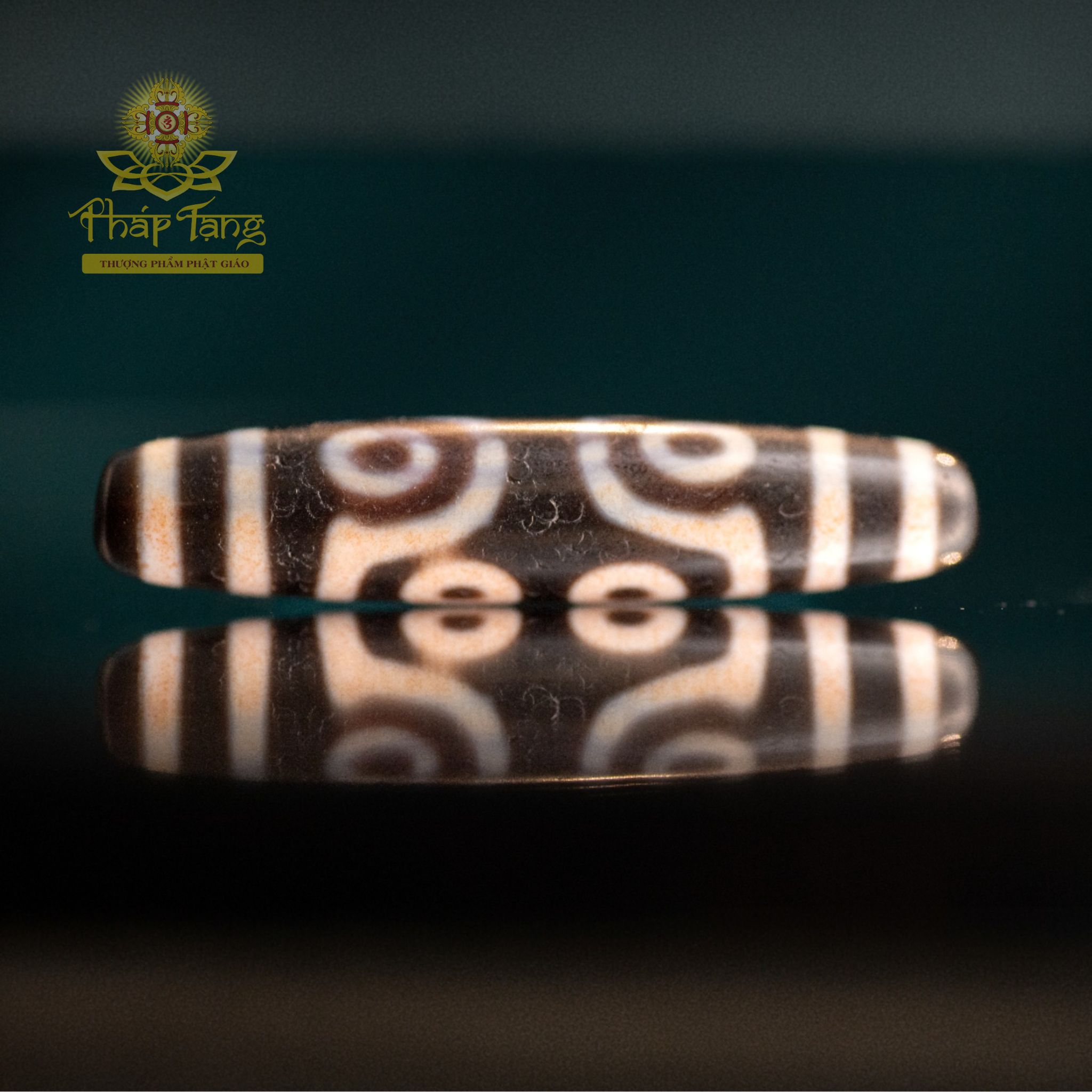 Dzi Hành Giả 7 Mắt (5.6cm) Sâu Tuổi Vân Nứt - Năng Lượng Phật Dược Sư