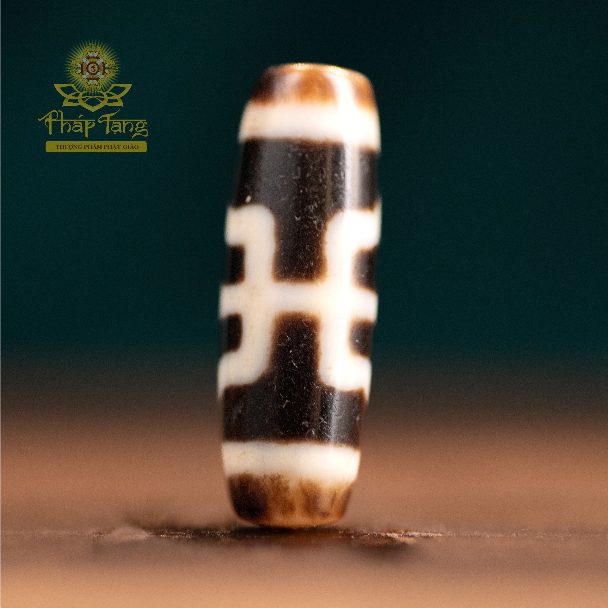 Dzi Quý Nhân Thân Dầu (Tibet) 3.4cm - Thu Hút Quý Nhân Phù Trợ