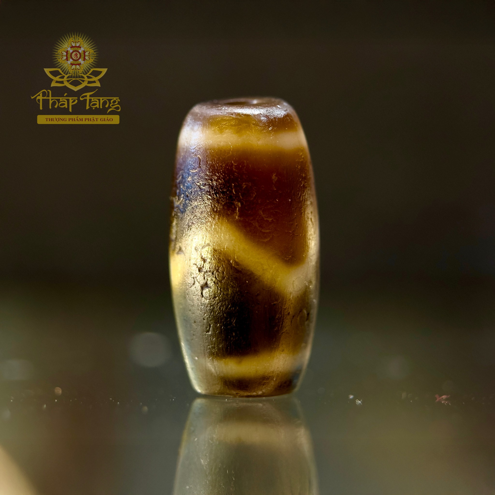 Dzi Nanh Cọp Same Old 22.3mm - Bề Mặt Phong Hóa Sâu Sắc, Hộ Trì Dũng Cảm Vượt Chướng Ngại